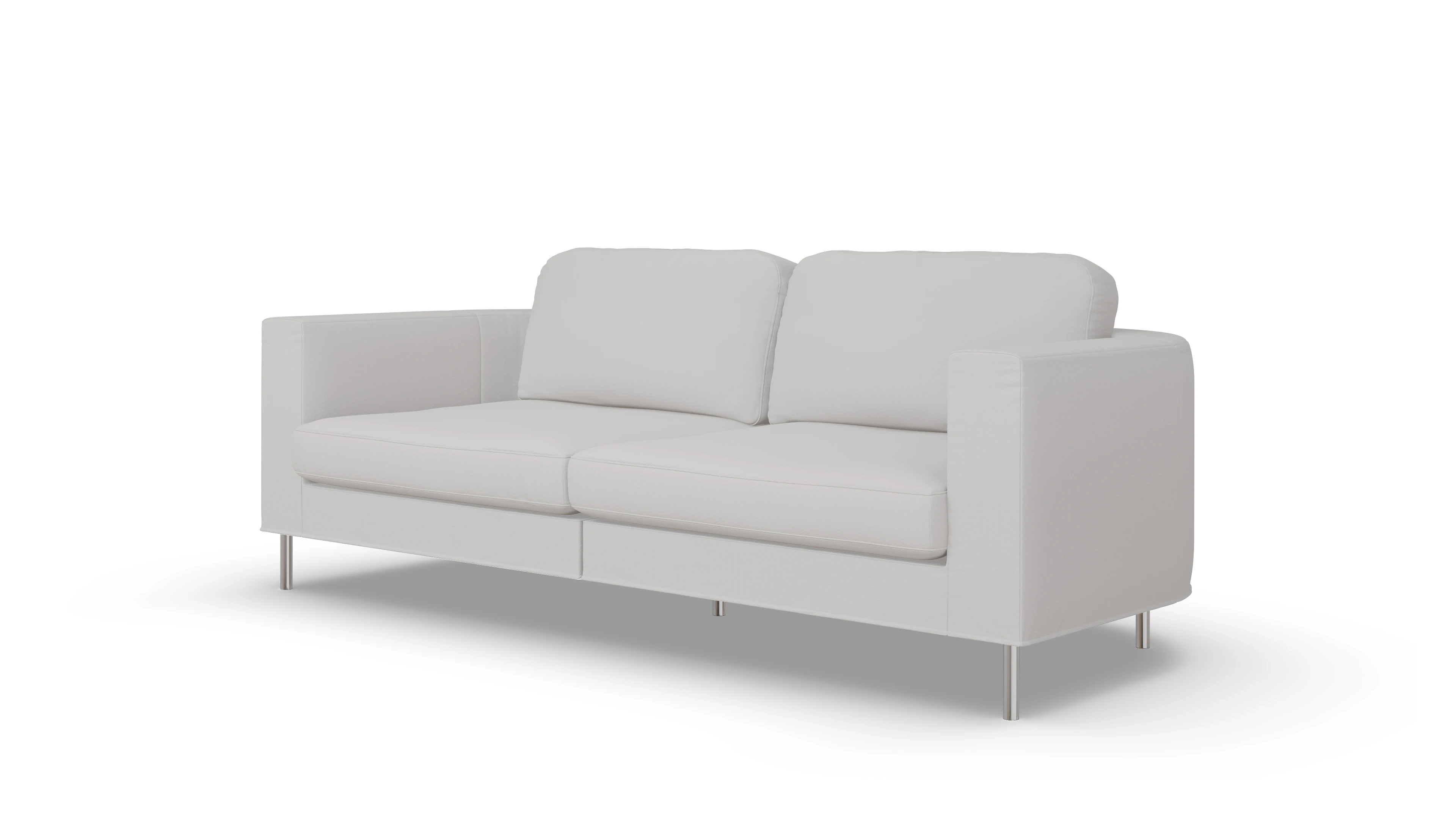 Ansicht des Produktes Girando 3-Sitzer in Leder weiß