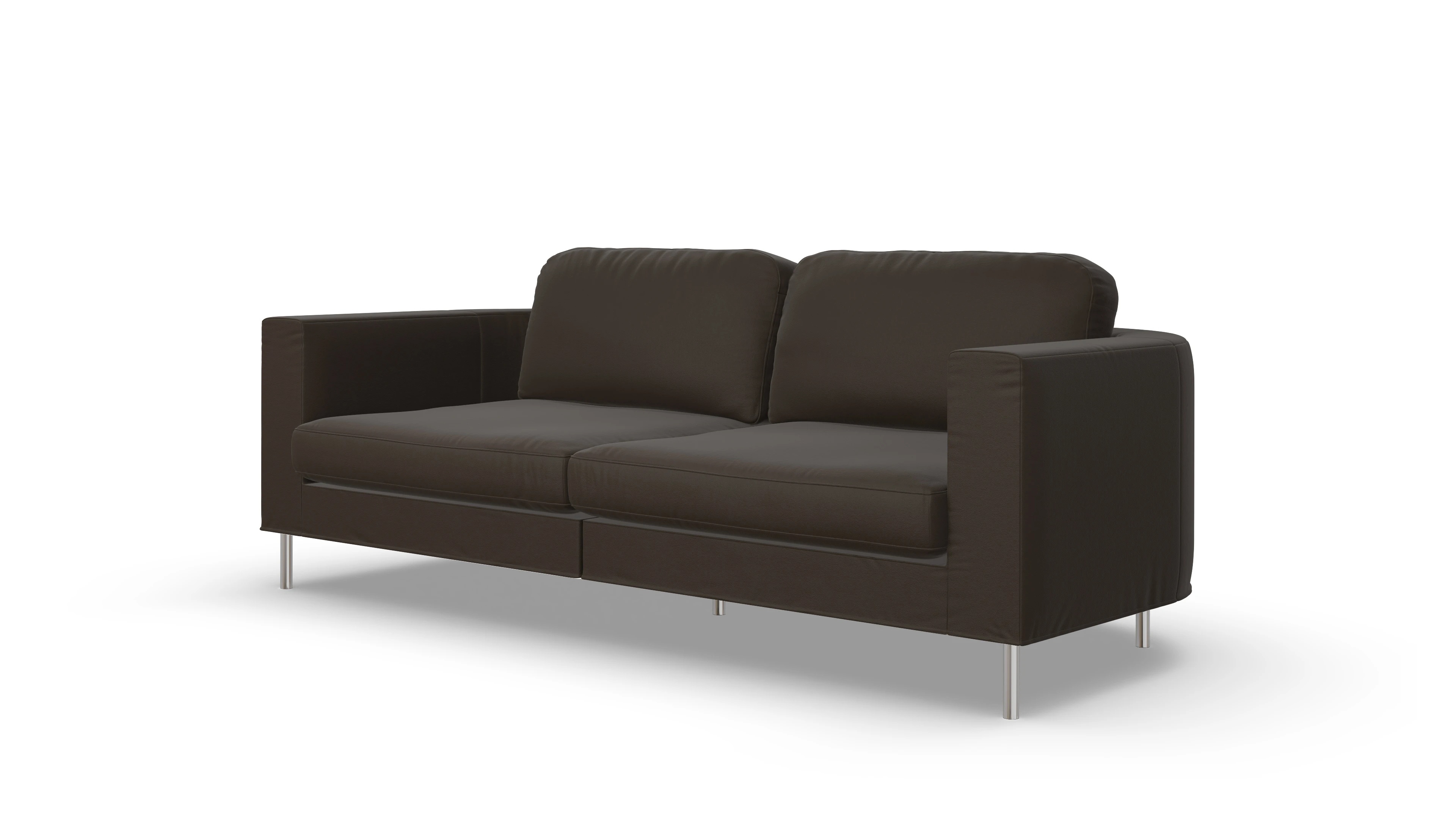 Ansicht des Produktes Girando 3-Sitzer in Leder braun