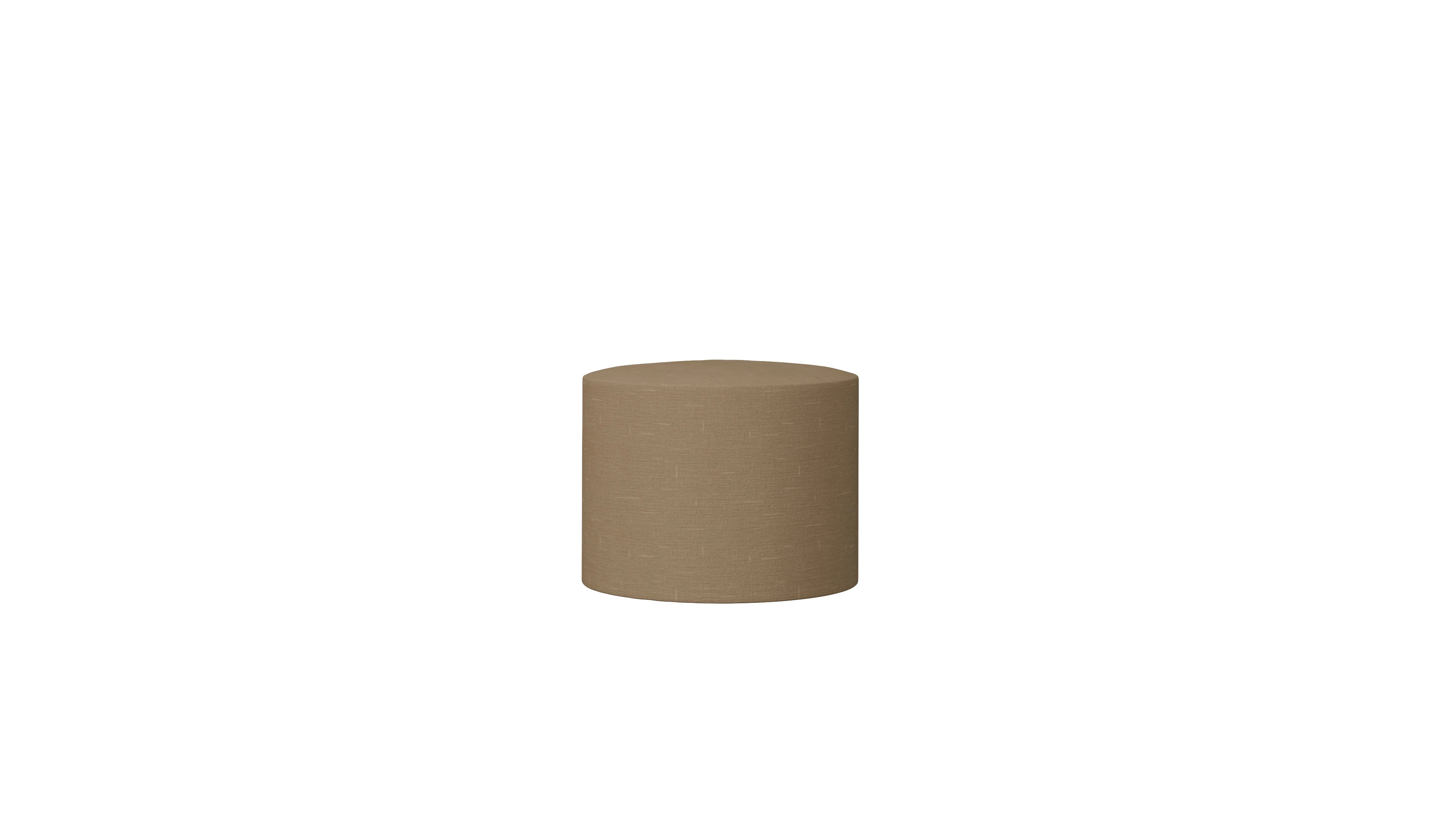Designer-Stoffhocker Girando Ansicht des Produktes Girando Hocker in Stoff braun