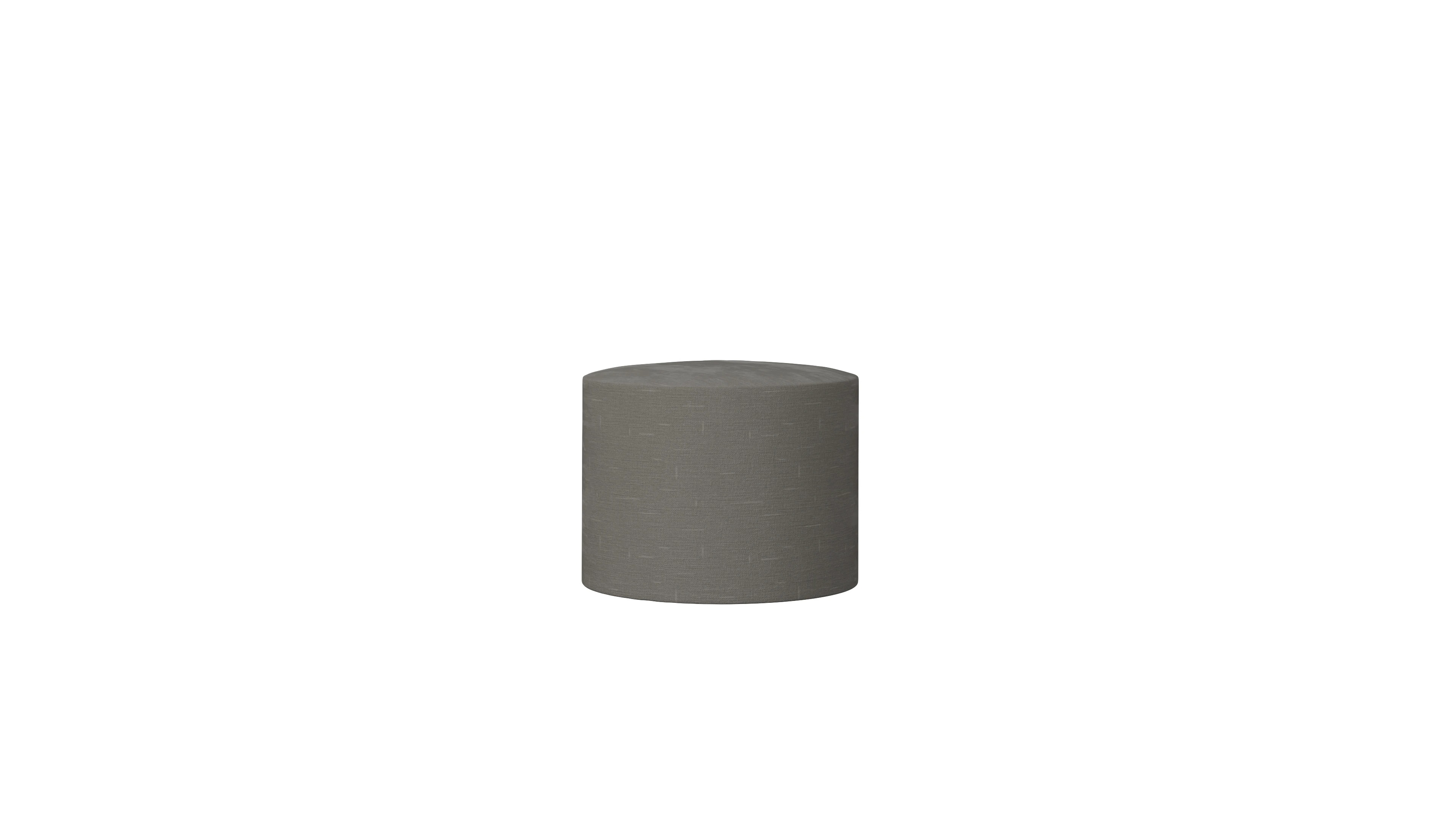 Designer-Stoffhocker Girando Ansicht des Produktes Girando Hocker in Stoff grau