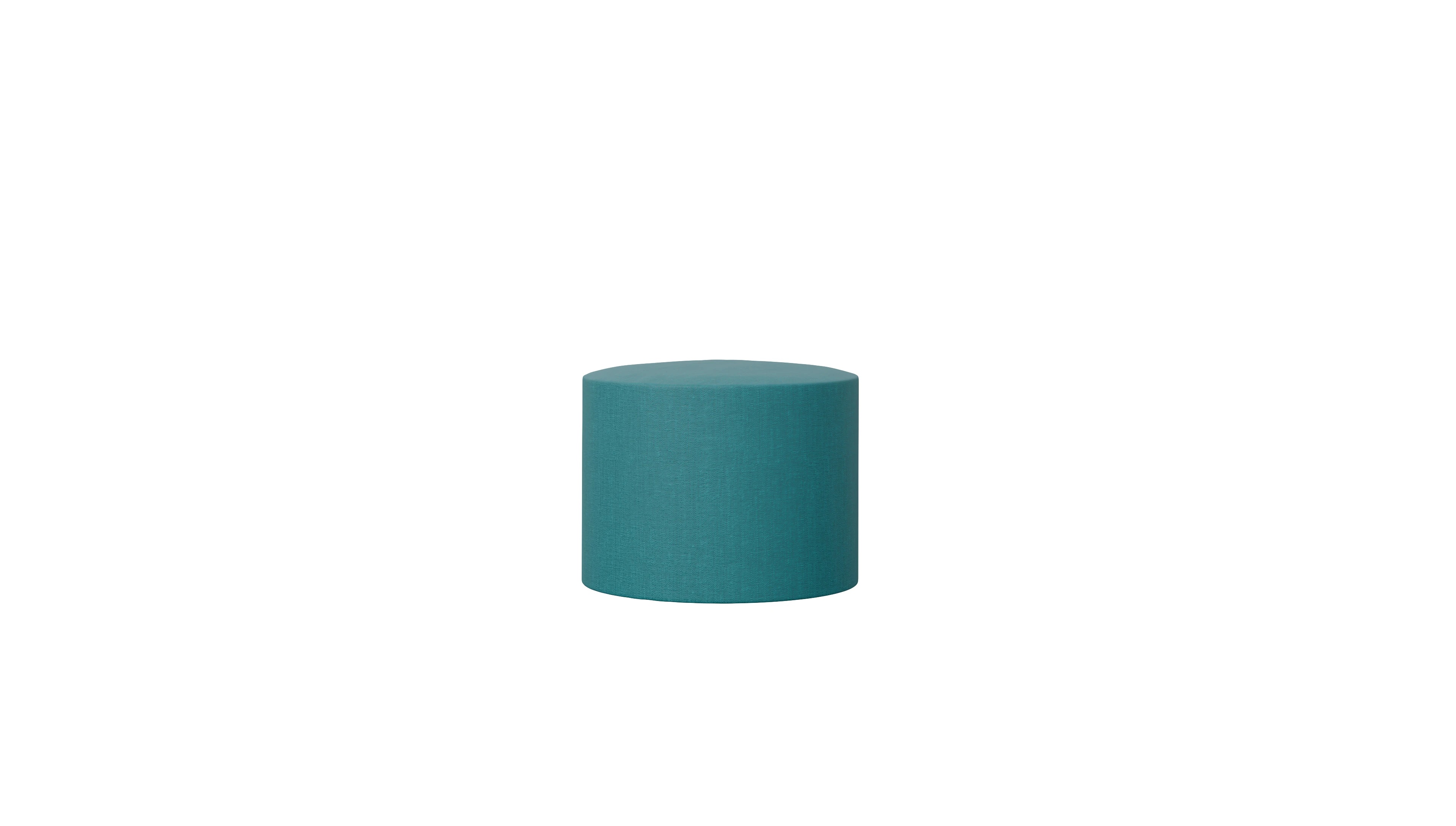 Designer-Stoffhocker Girando Ansicht des Produktes Girando Hocker in Stoff blau