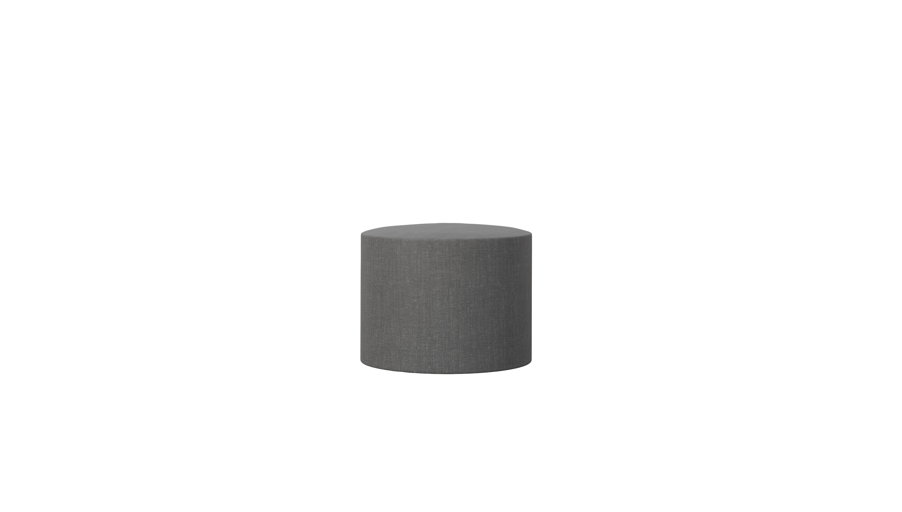 Ansicht des Produktes Girando Hocker in Stoff grau