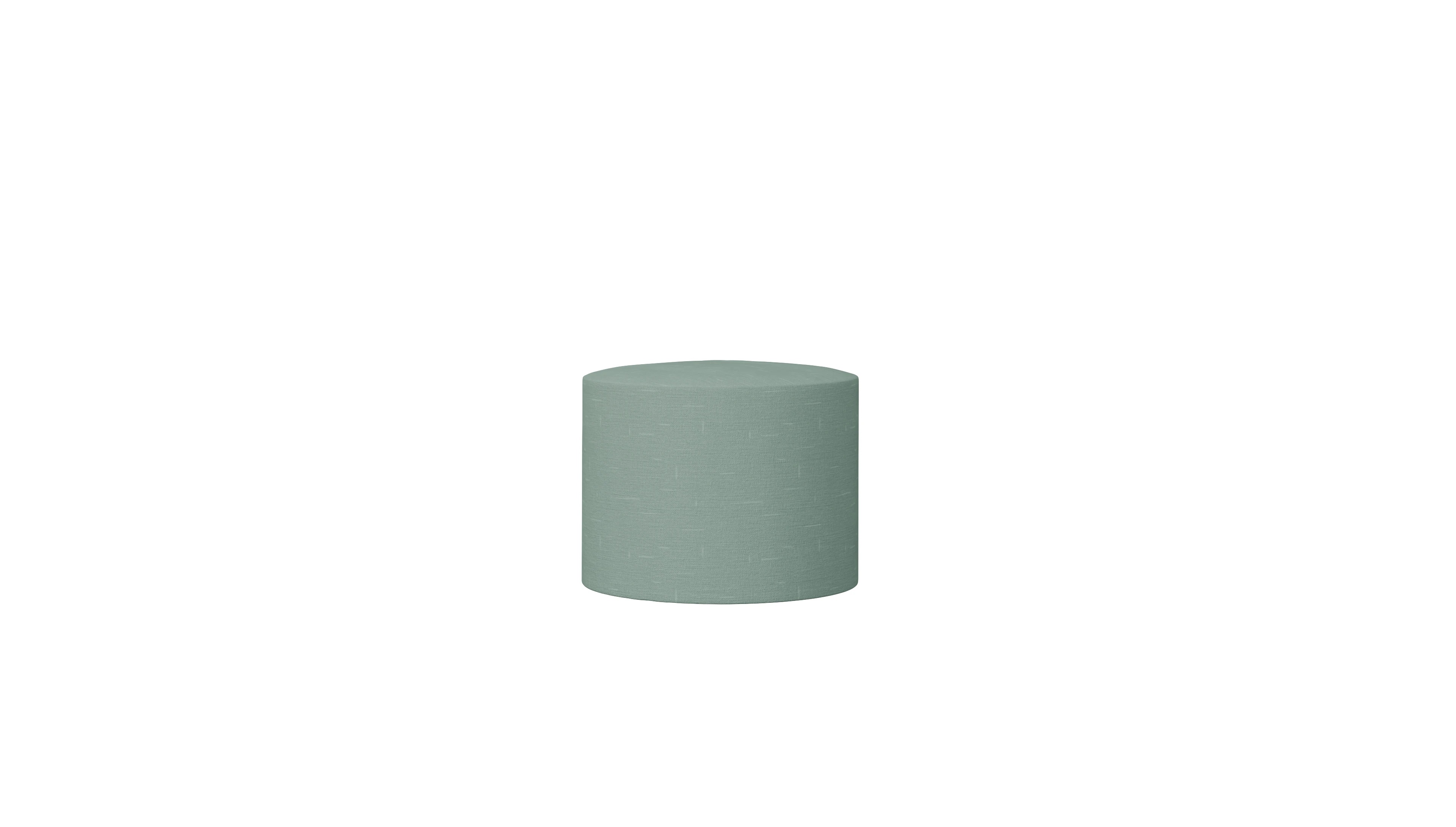 Ansicht des Produktes Girando Hocker in Stoff grün