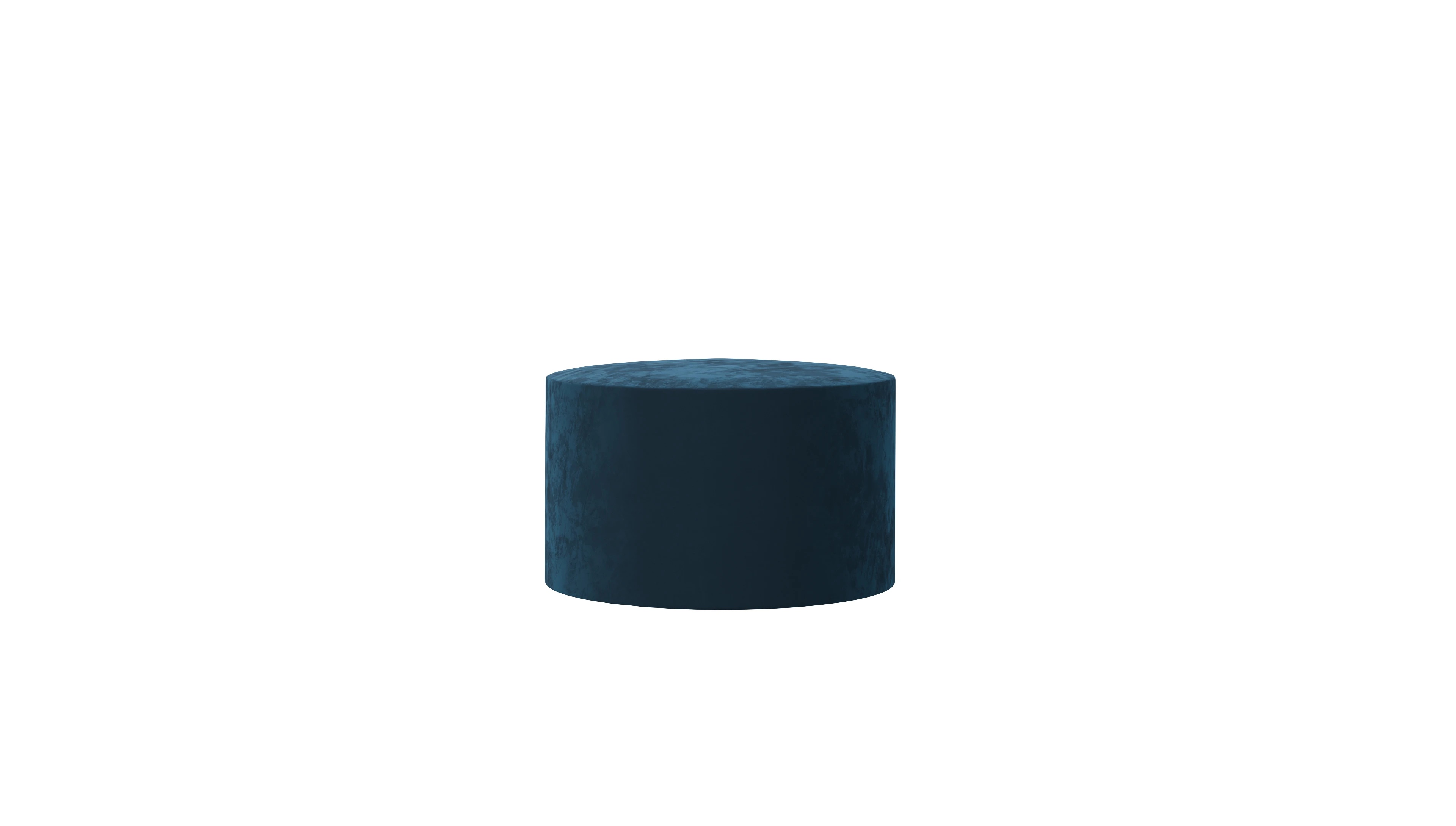 Ansicht des Produktes Girando Hocker in Samt blau