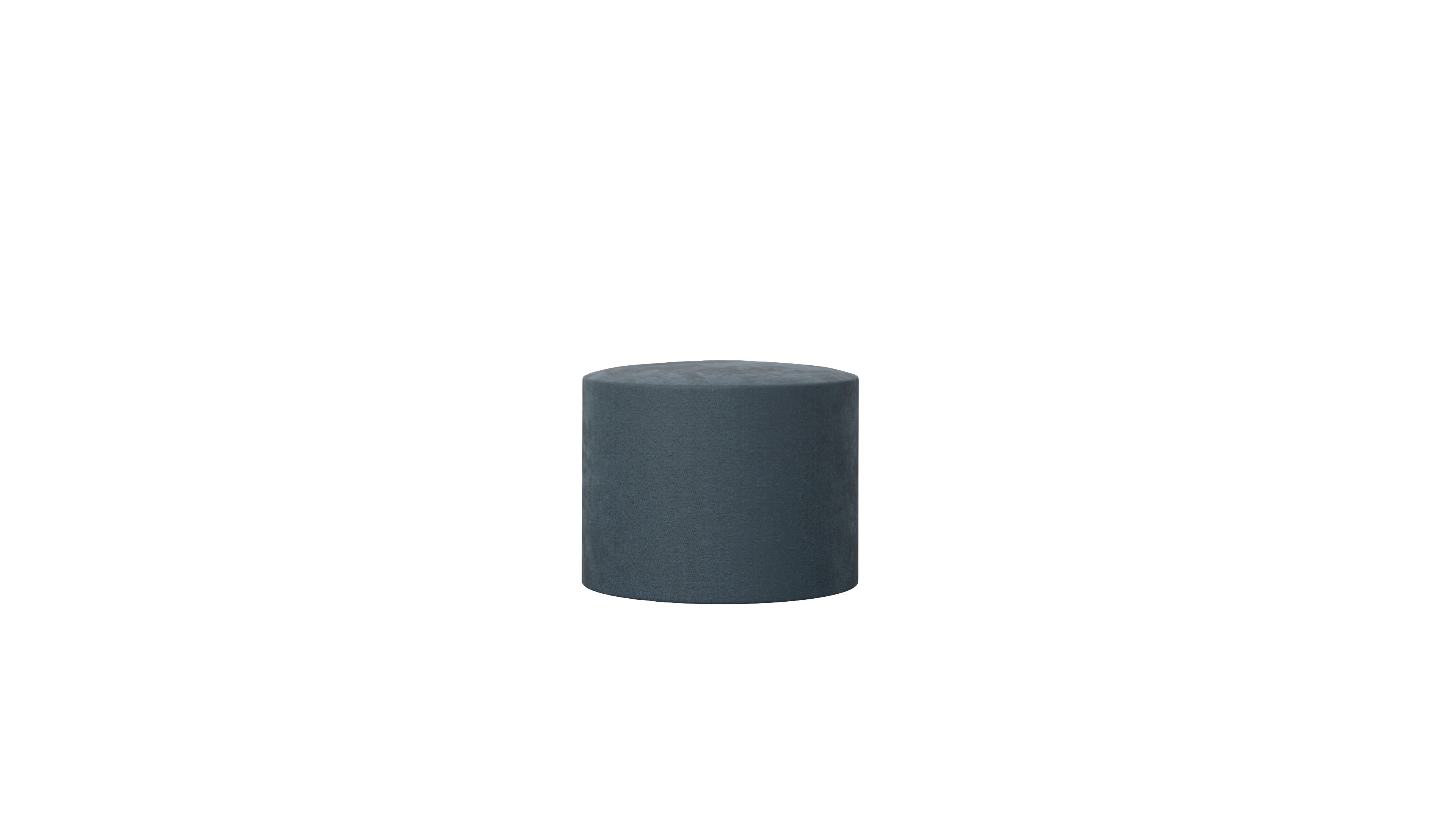 Ansicht des Produktes Girando Hocker in Stoff blau