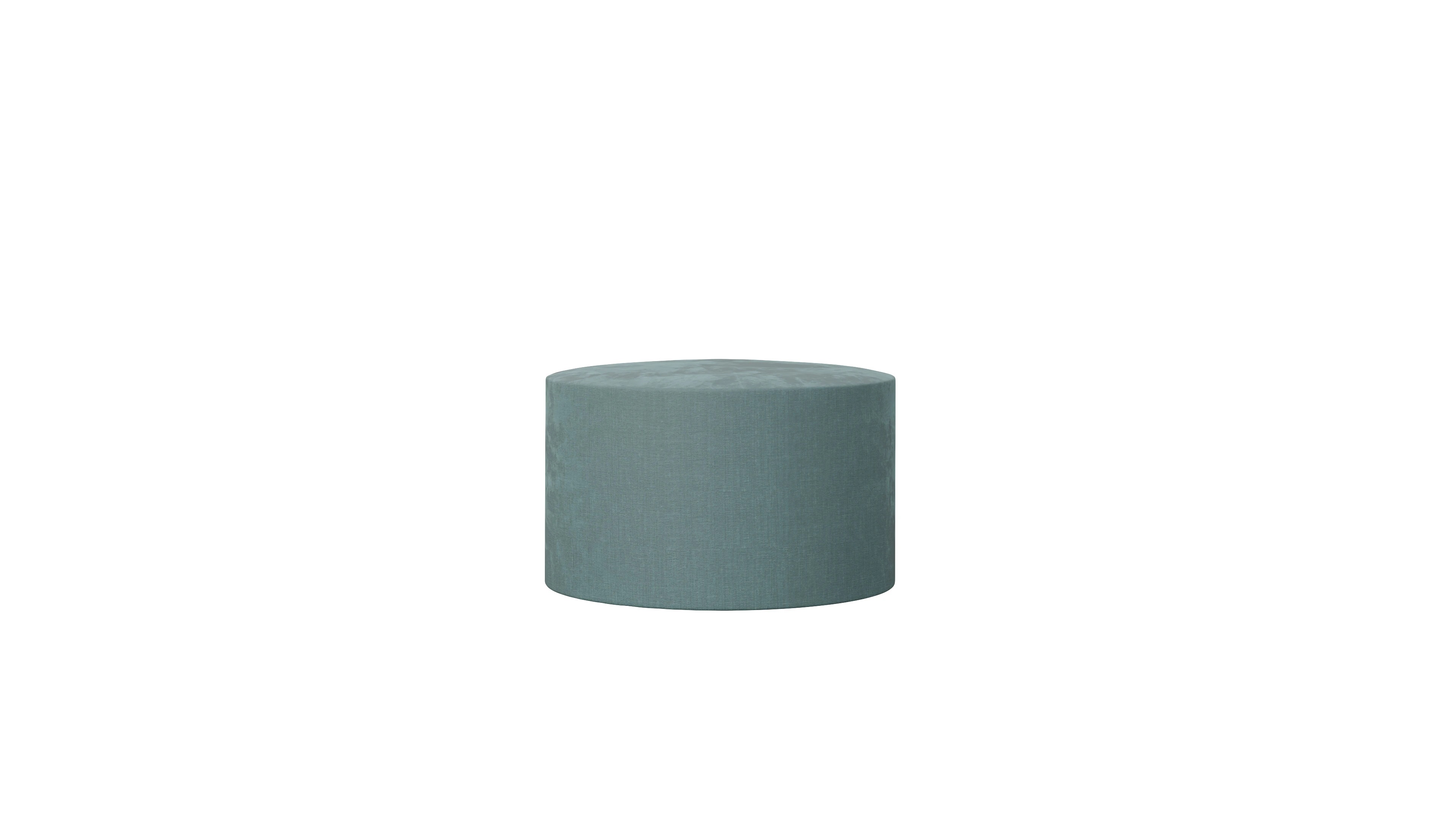 Ansicht des Produktes Girando Hocker in Stoff blau
