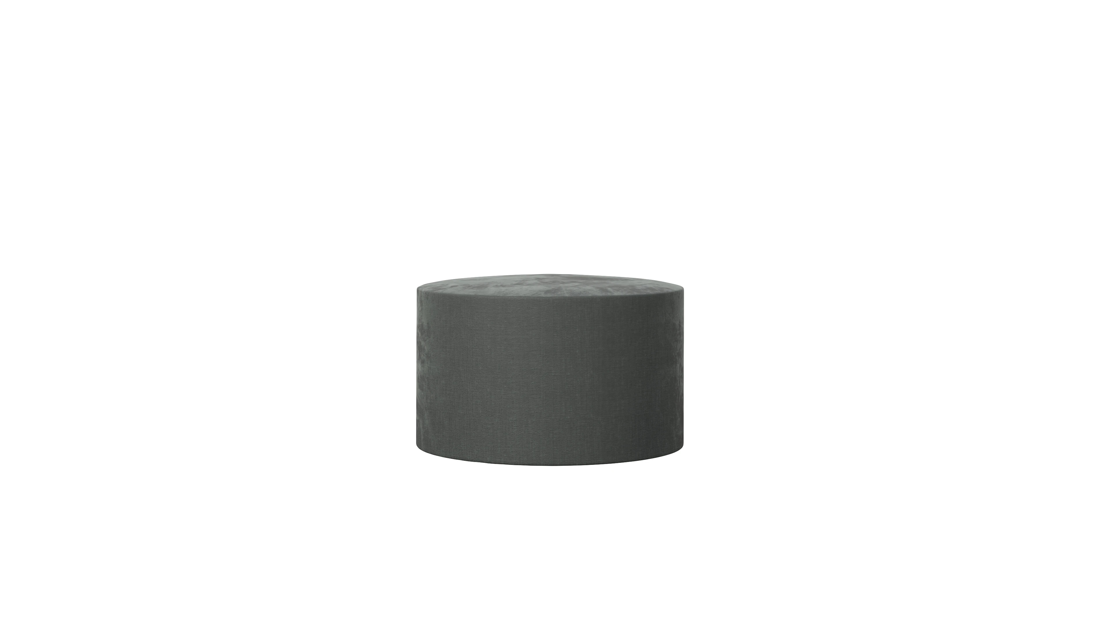 Ansicht des Produktes Girando Hocker in Stoff grau