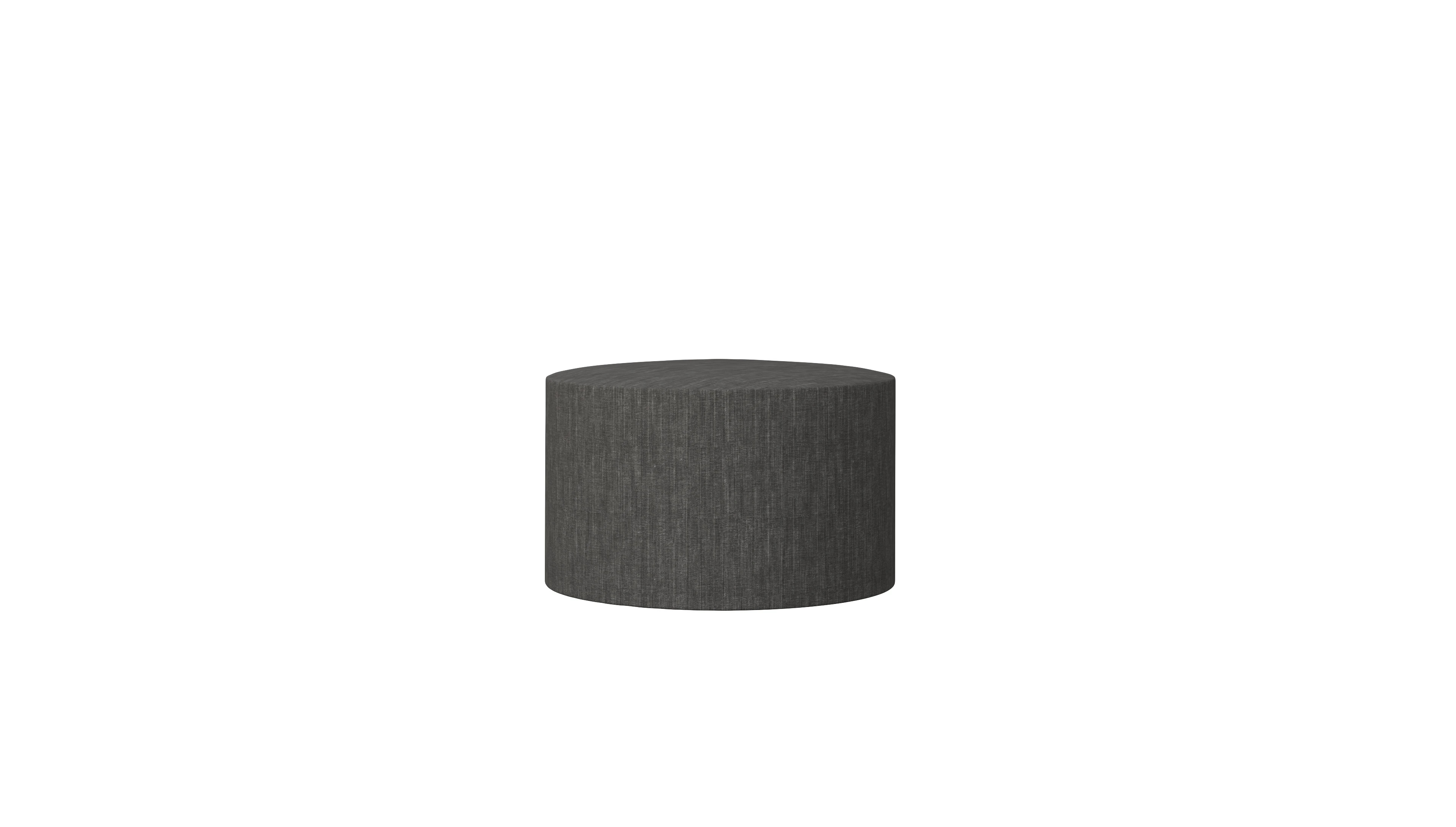 Ansicht des Produktes Girando Hocker in Stoff grau
