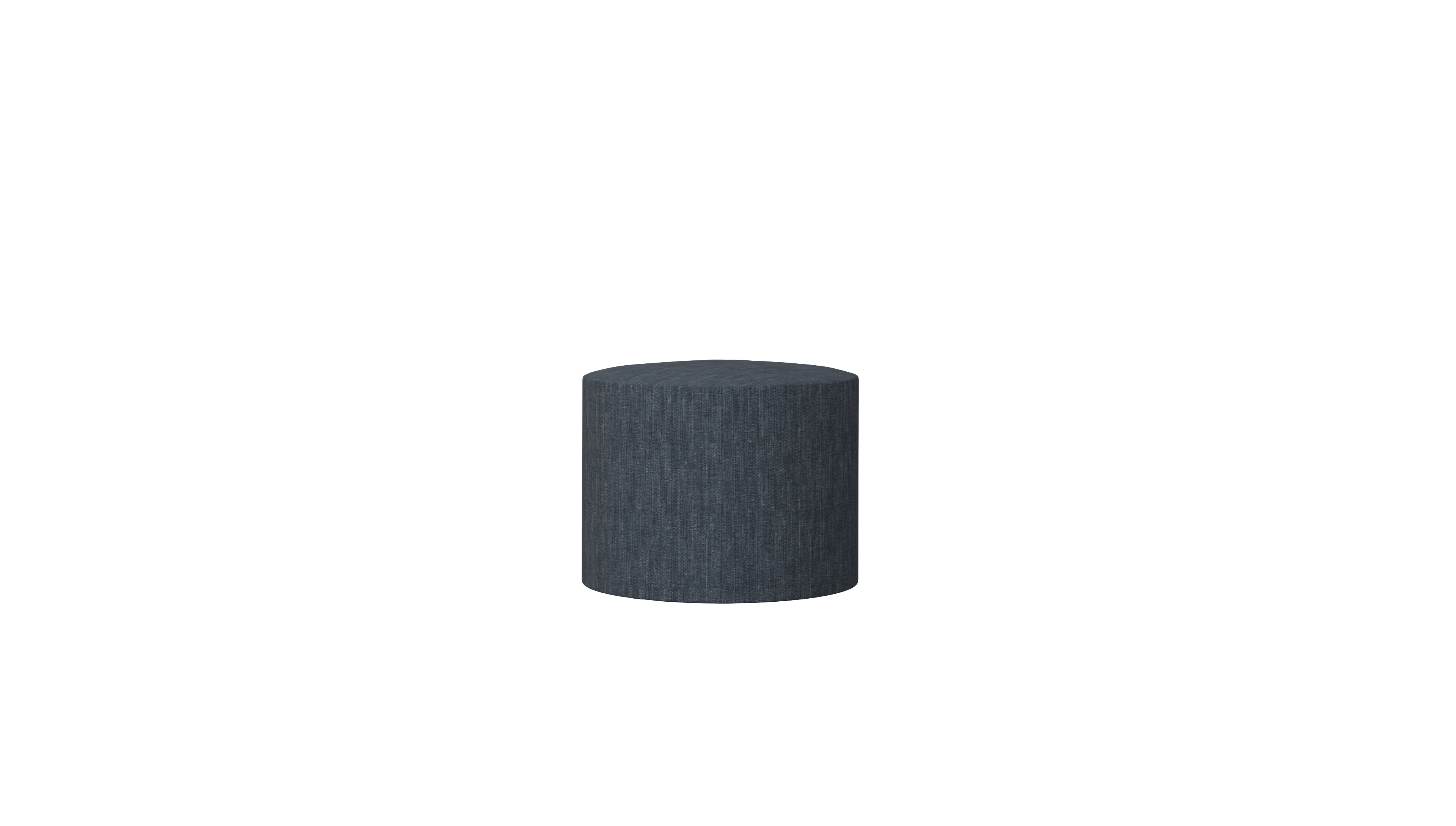 Ansicht des Produktes Girando Hocker in Stoff grau