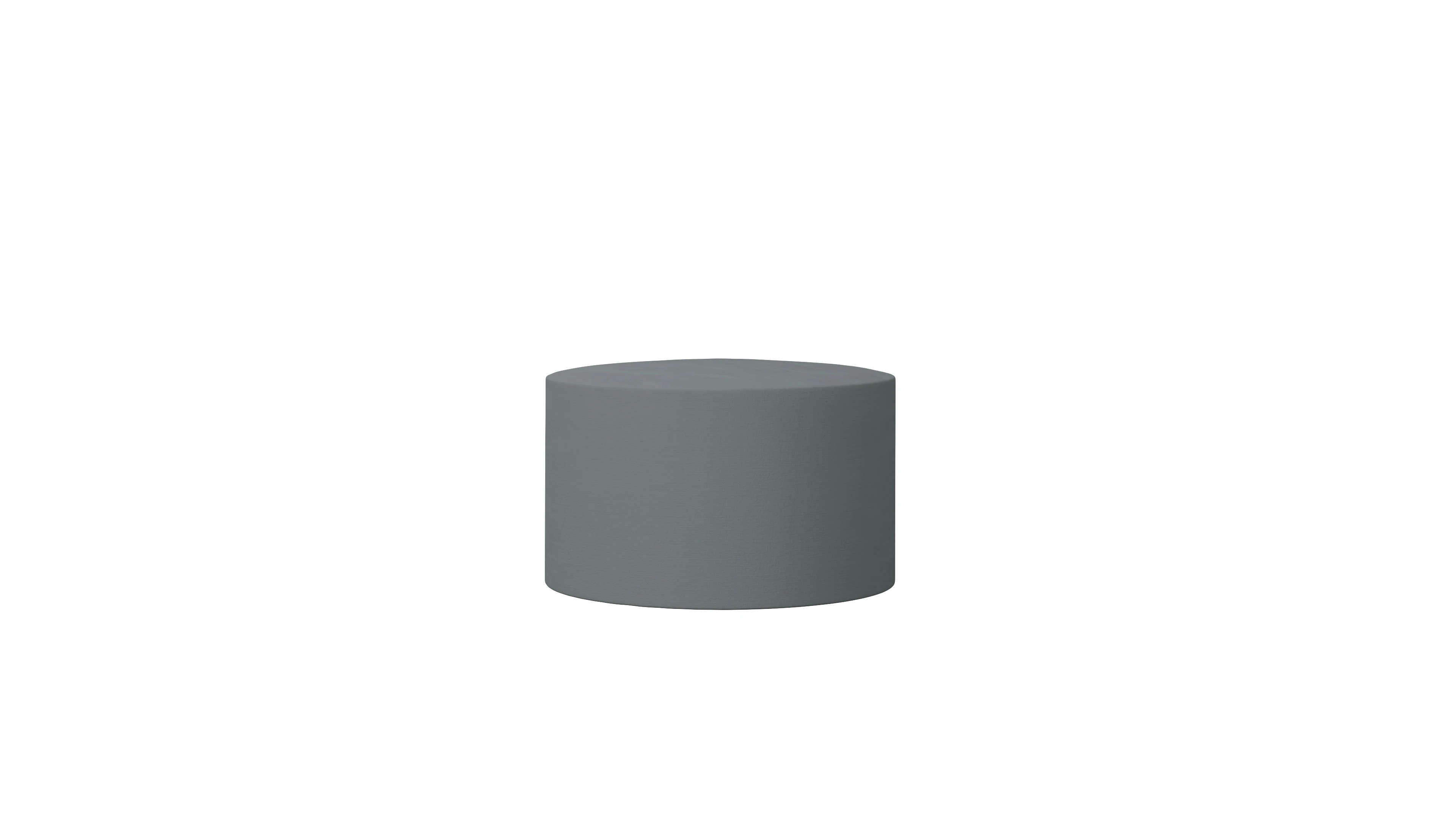 Designer-Stoffhocker Girando Ansicht des Produktes Girando Hocker in Stoff grau
