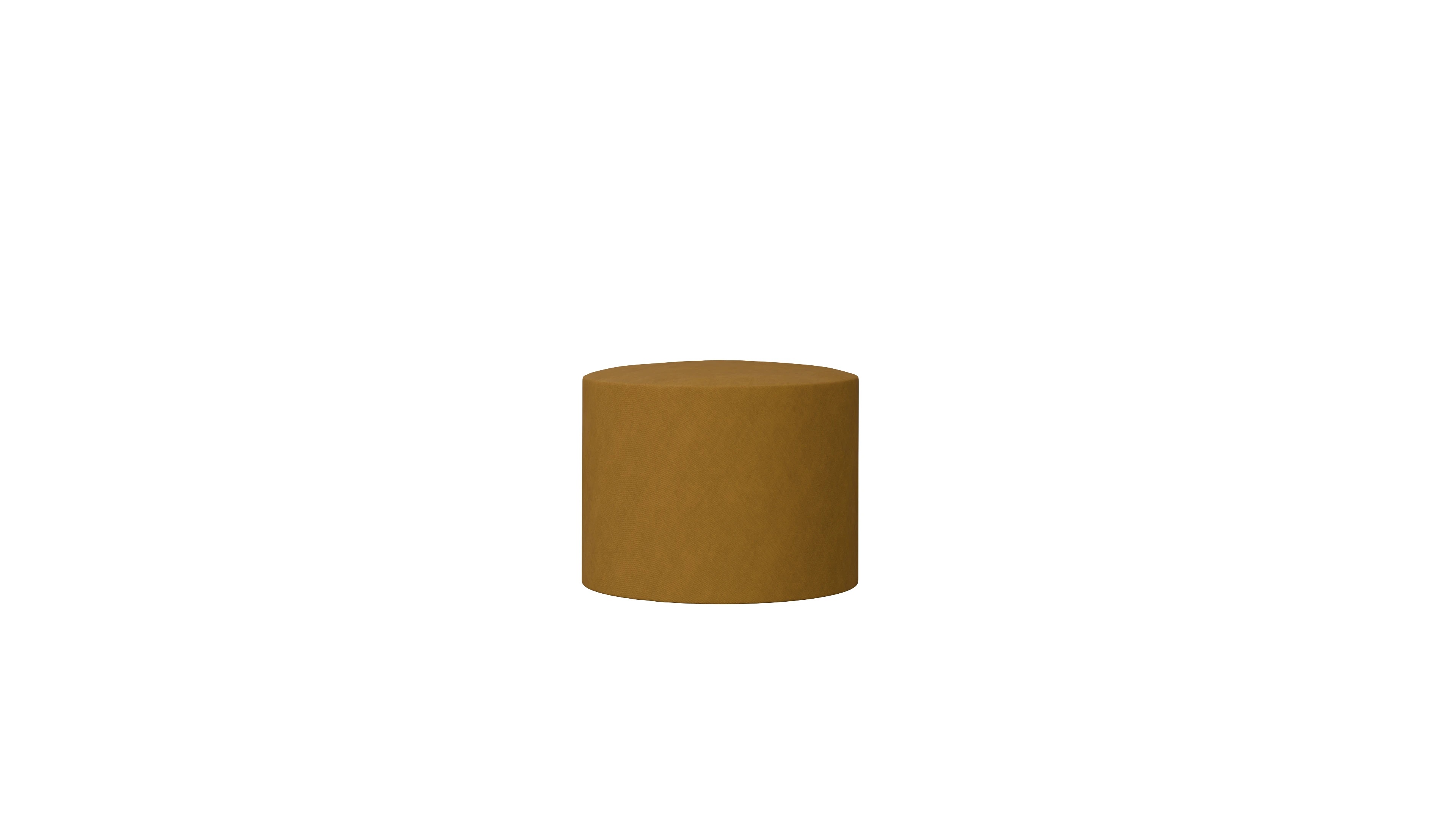 Designer-Stoffhocker Girando Ansicht des Produktes Girando Hocker in Stoff gelb
