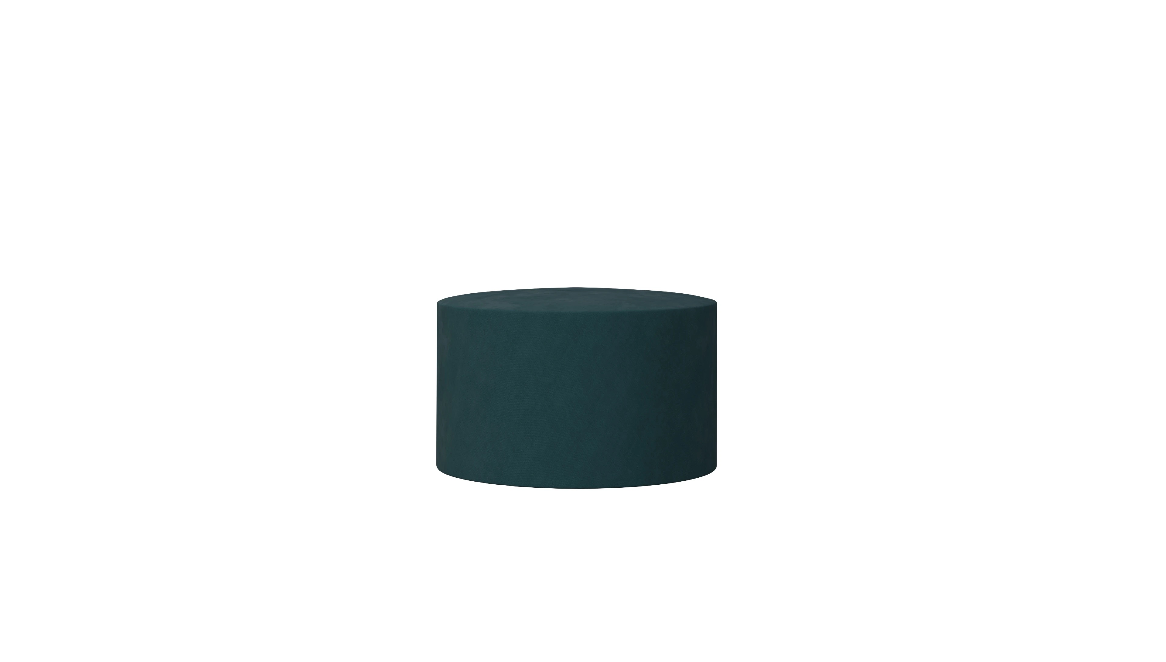 Designer-Stoffhocker Girando Ansicht des Produktes Girando Hocker in Stoff blau