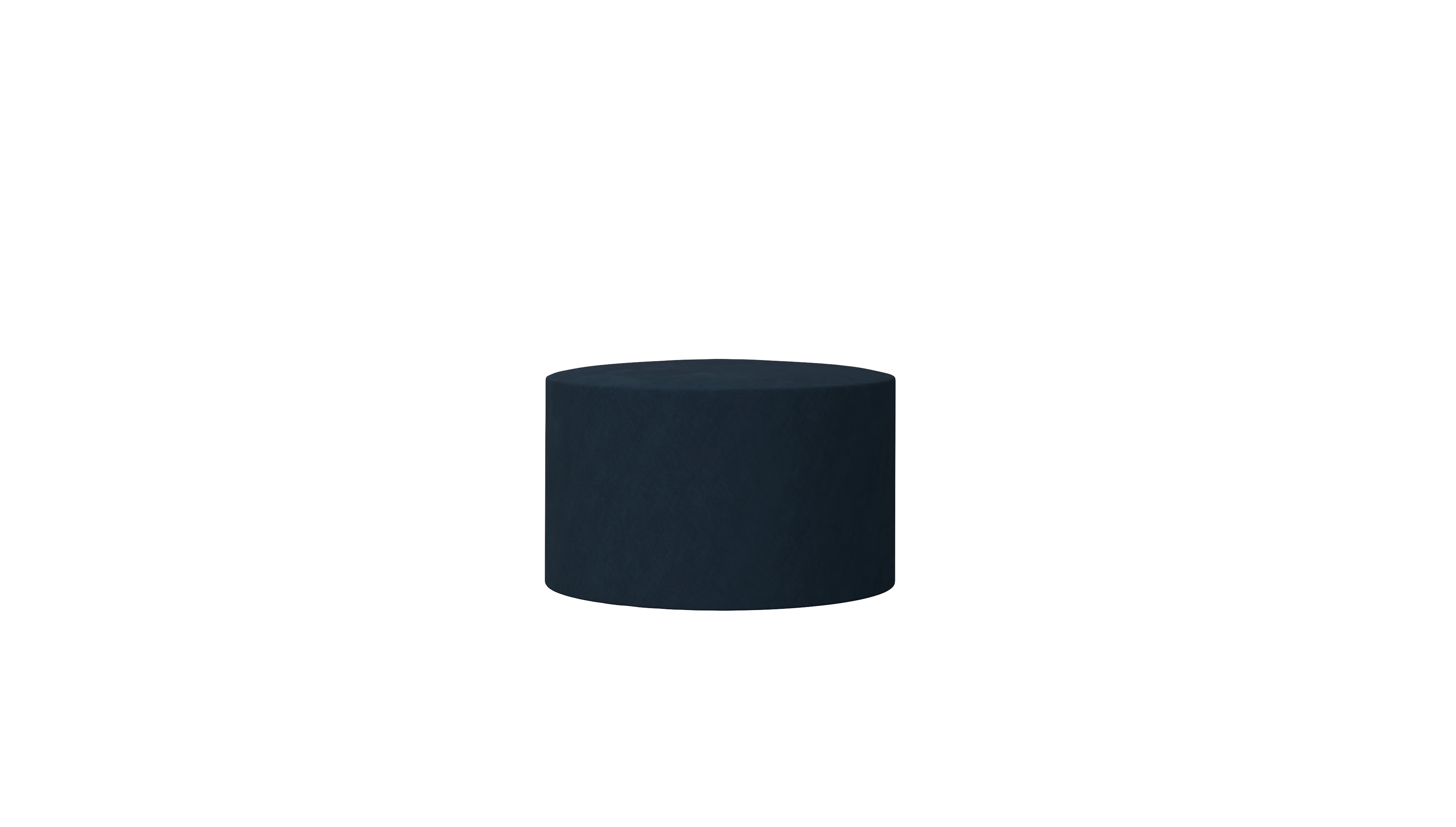 Ansicht des Produktes Girando Hocker in Stoff blau