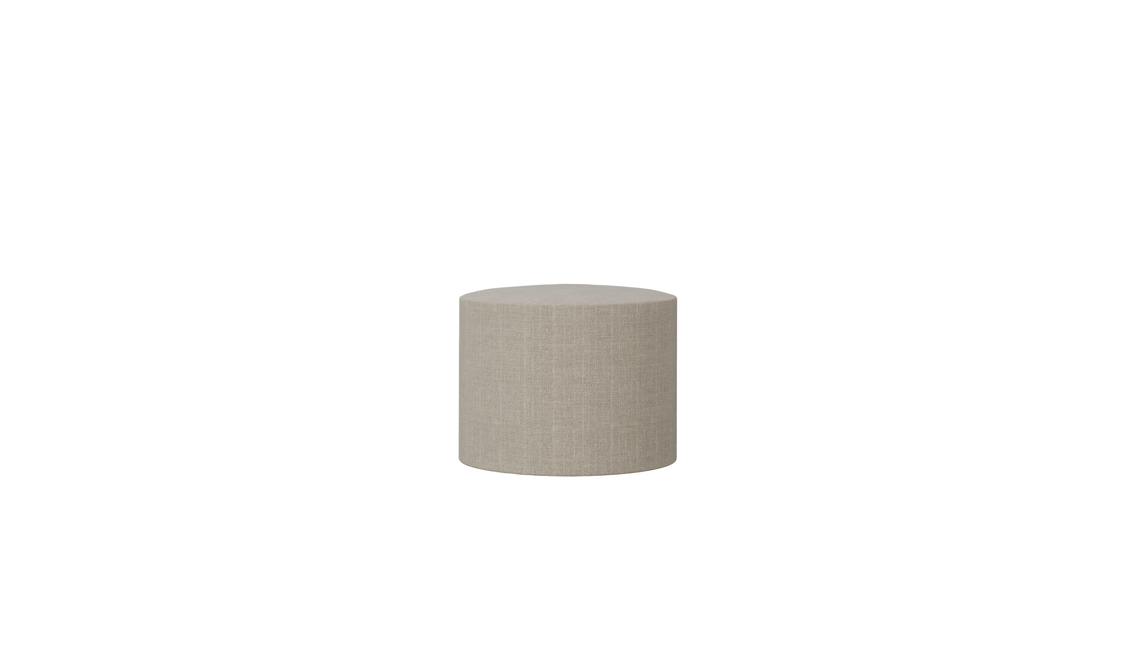 Ansicht des Produktes Girando Hocker in Stoff beige