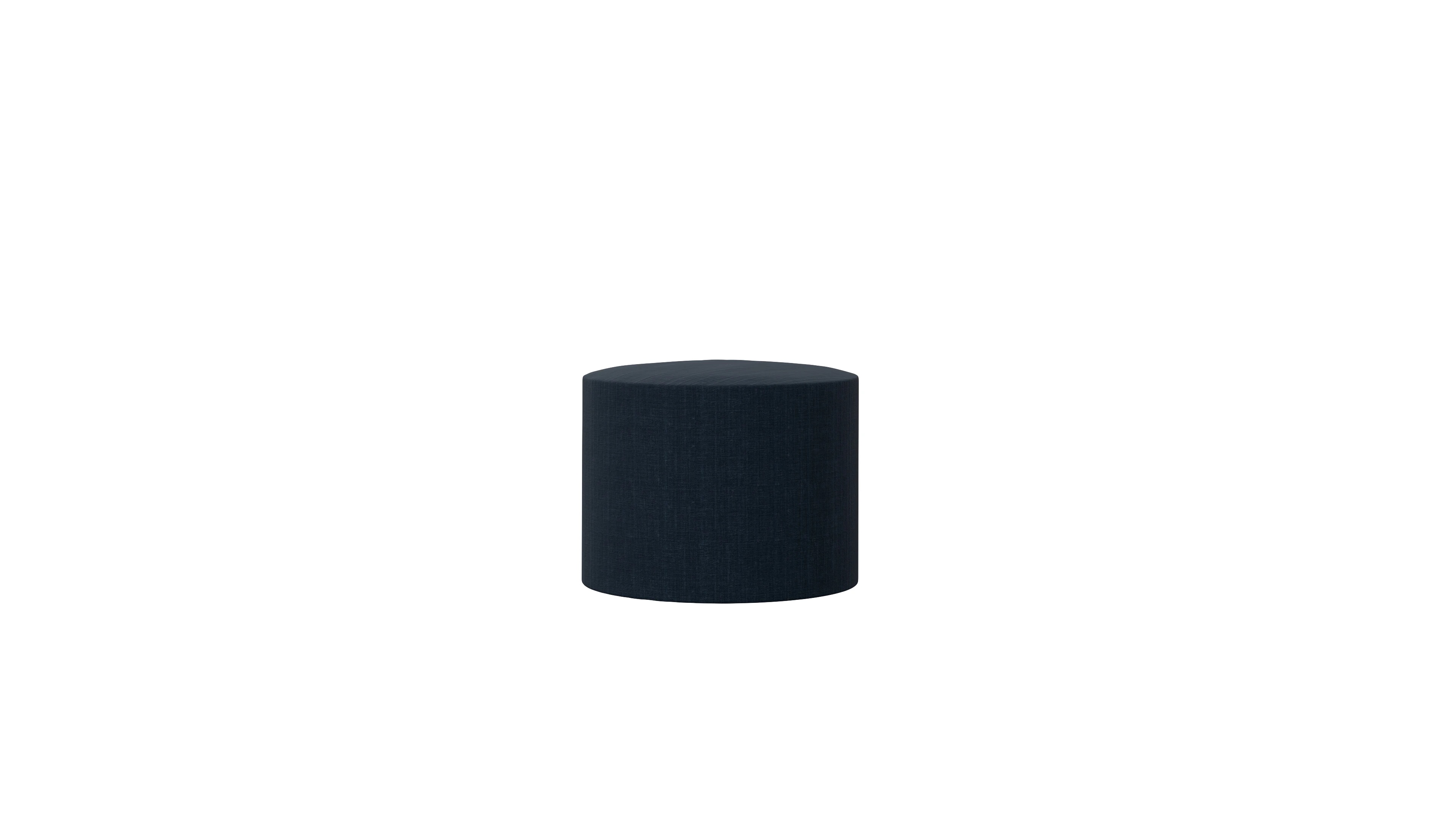 Ansicht des Produktes Girando Hocker in Stoff blau