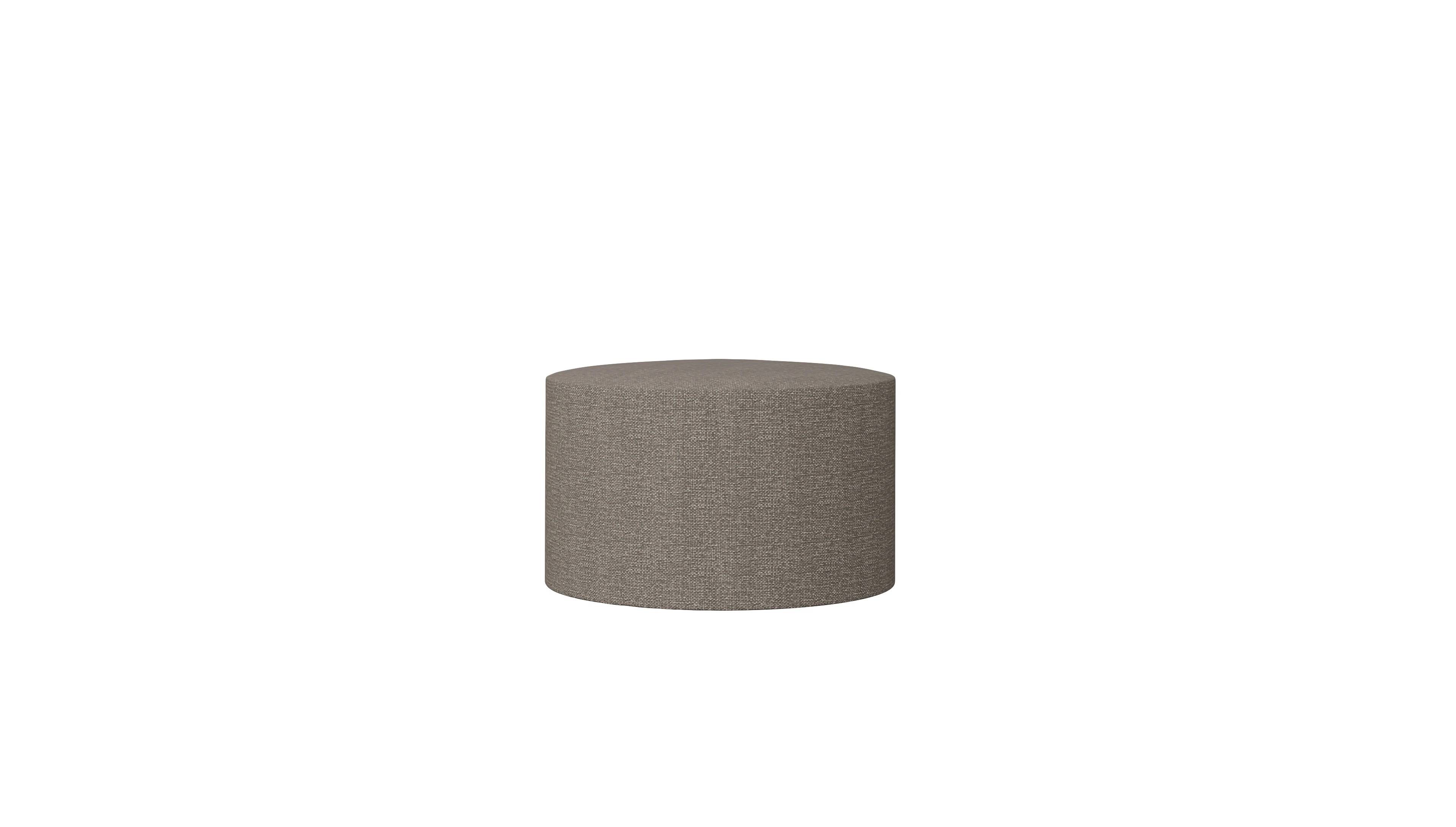 Designer-Stoffhocker Girando Ansicht des Produktes Girando Hocker in Stoff beige