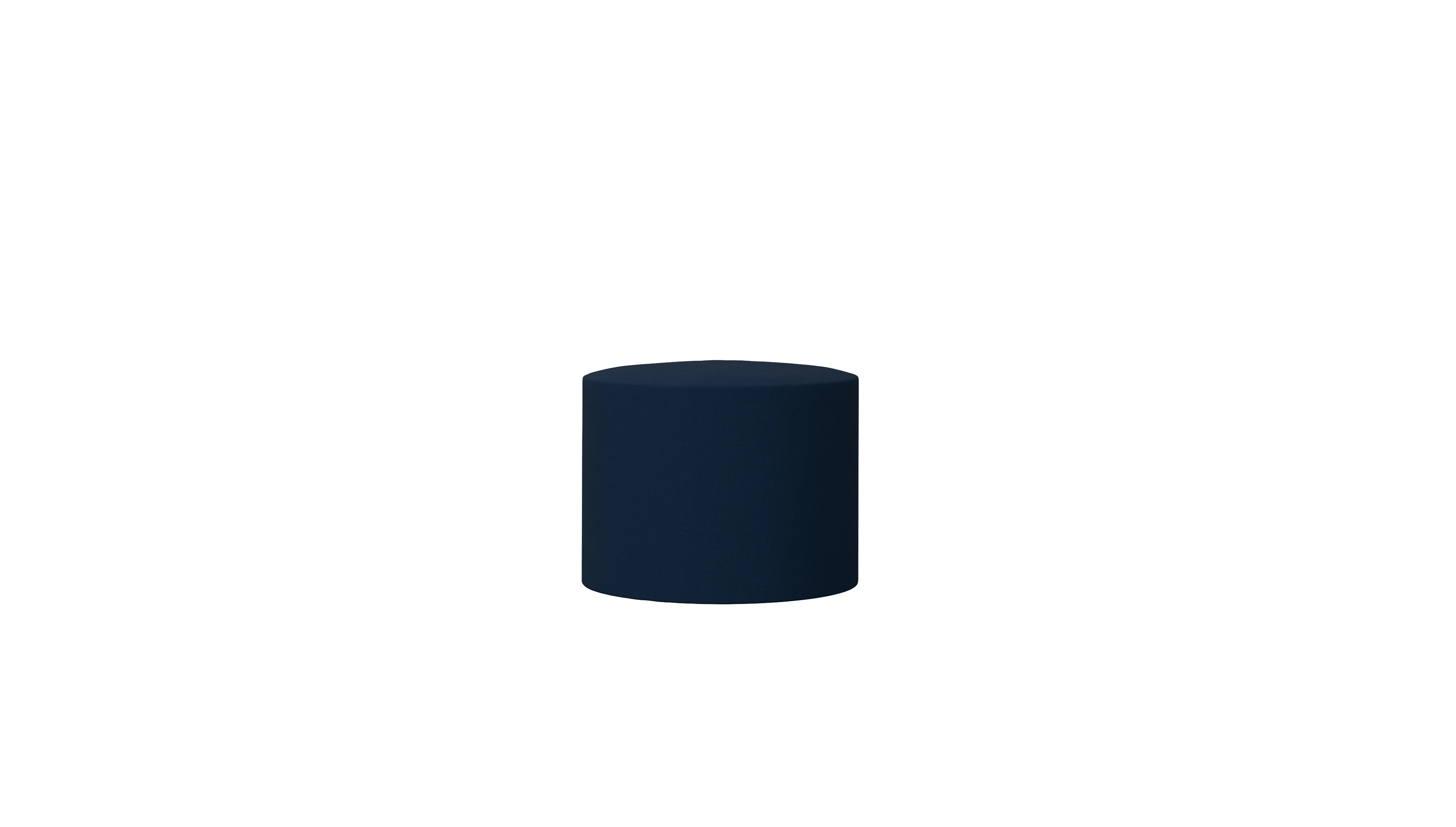 Ansicht des Produktes Girando Hocker in Stoff blau