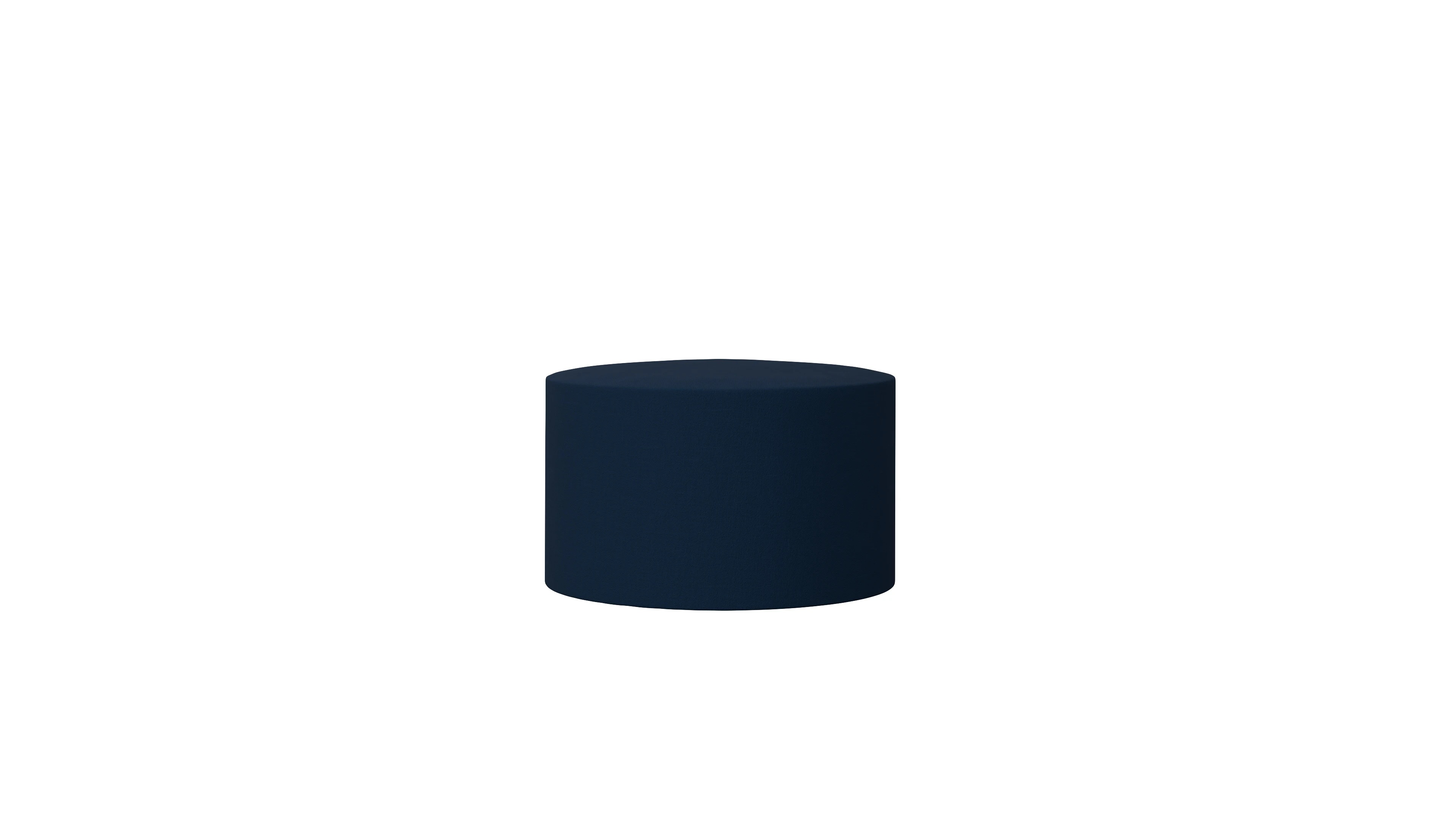 Ansicht des Produktes Girando Hocker in Stoff blau