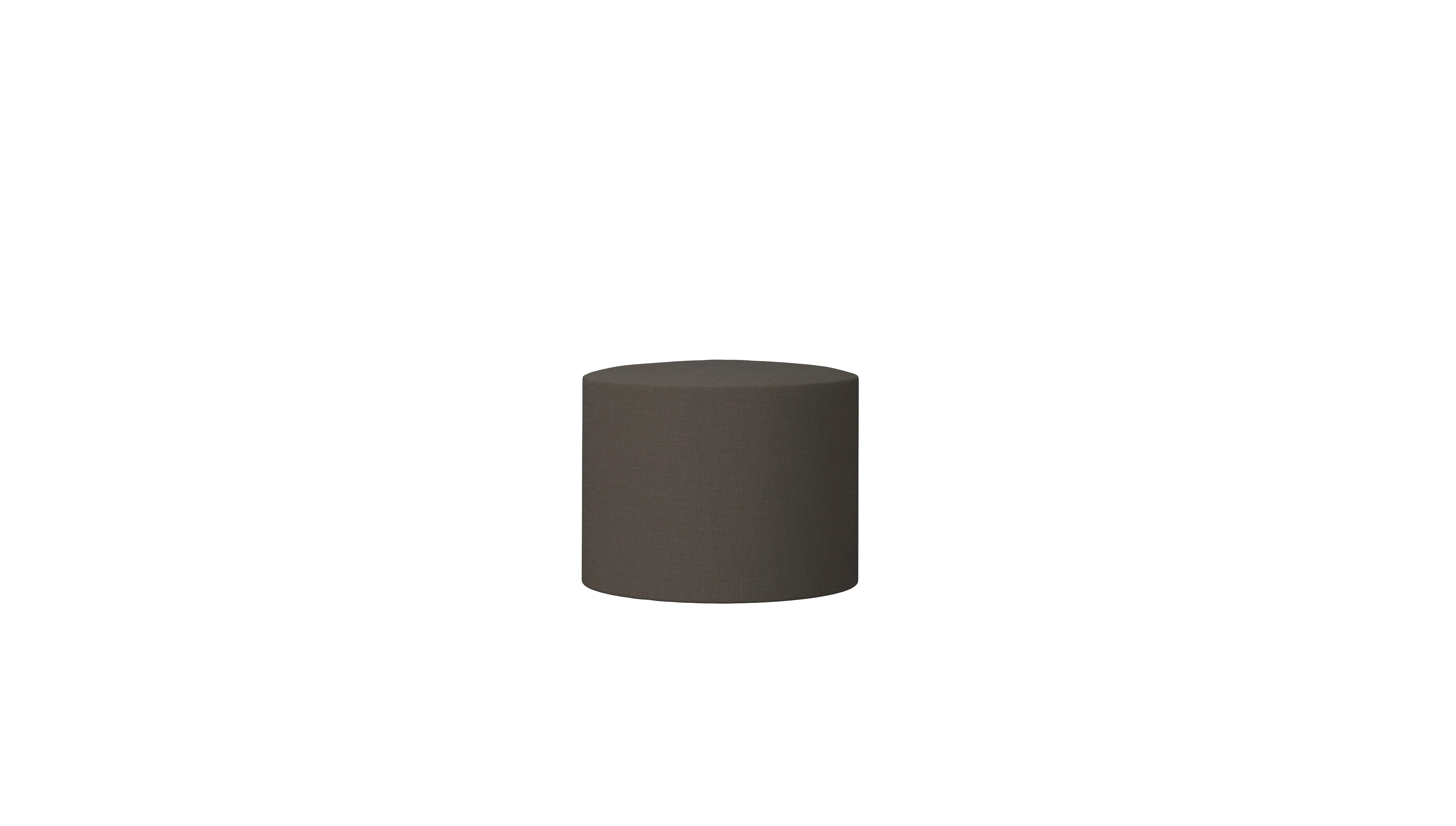 Ansicht des Produktes Girando Hocker in Stoff braun