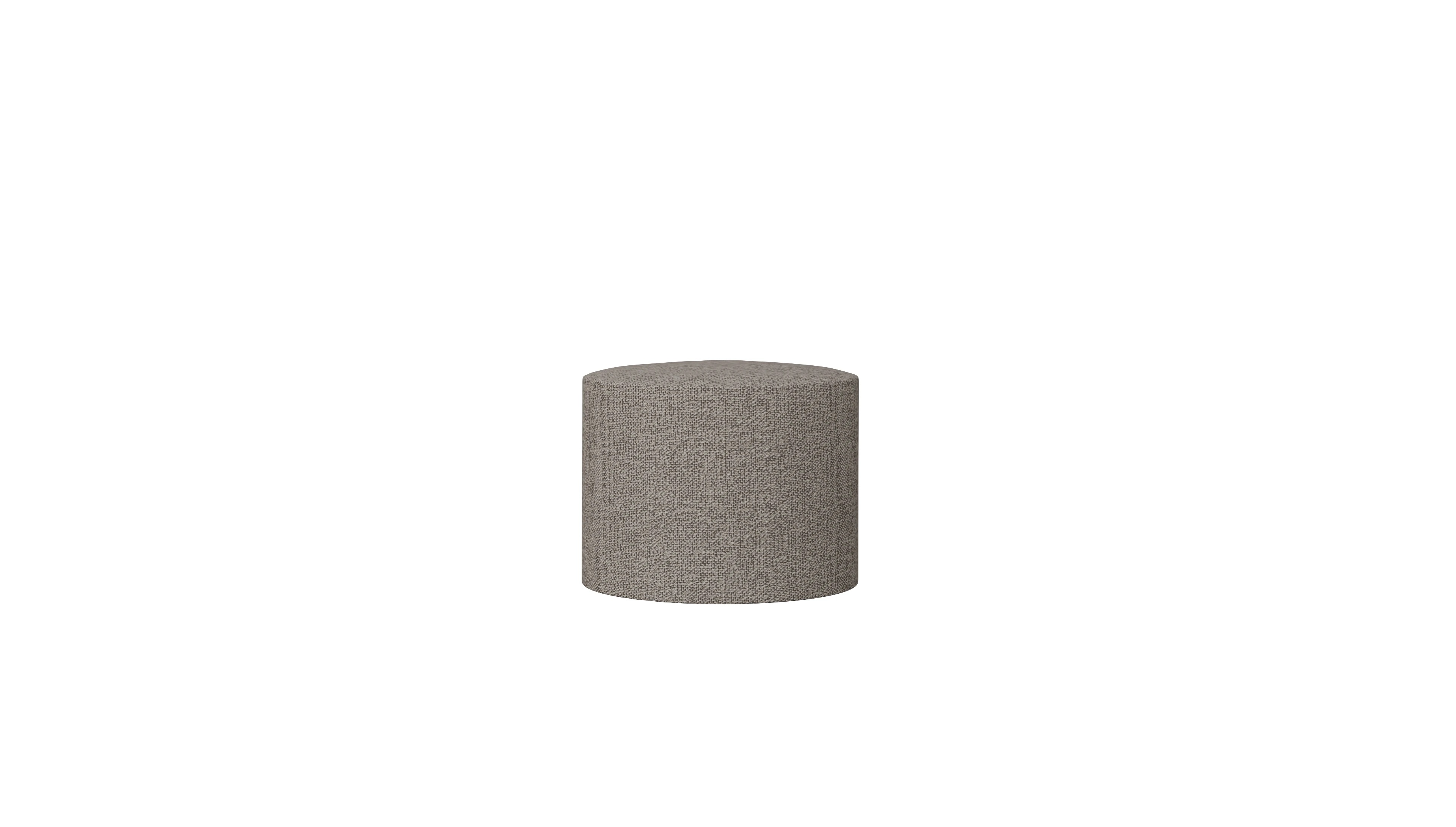 Designer-Stoffhocker Girando Ansicht des Produktes Girando Hocker in Stoff beige