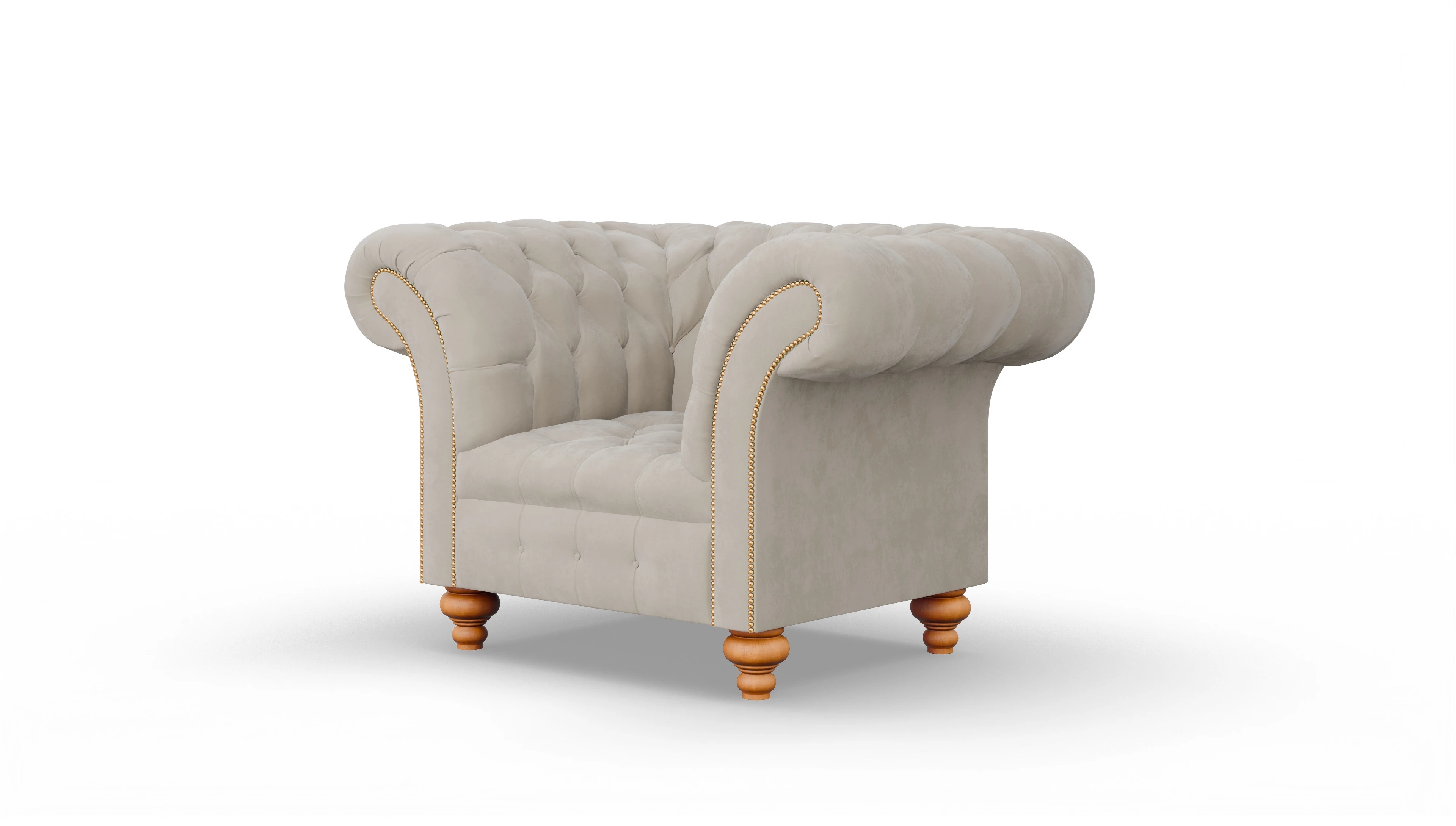 Ansicht des Produktes Mayfair Sessel in Samt beige