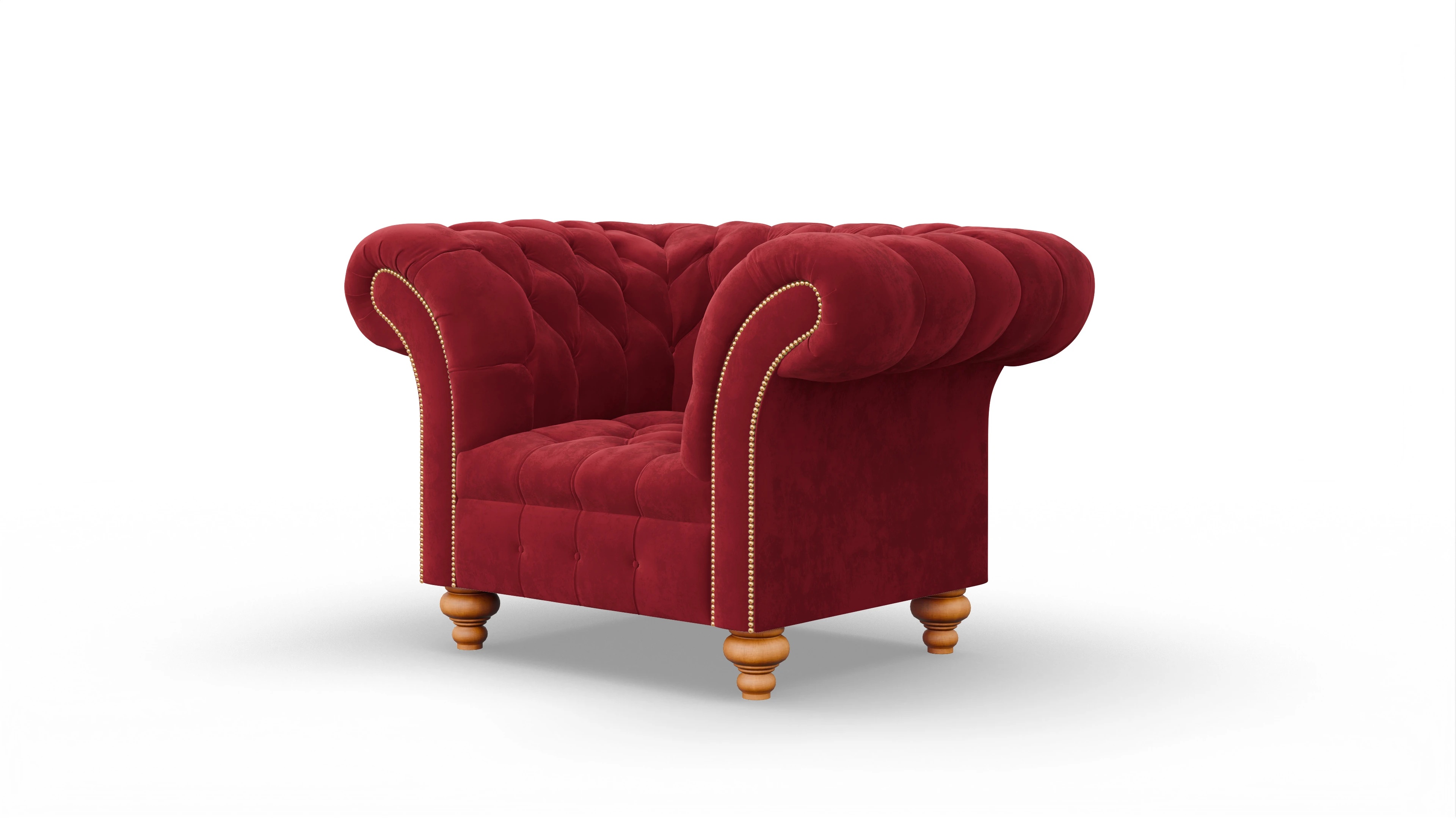 Ansicht des Produktes Mayfair Sessel in Samt rot