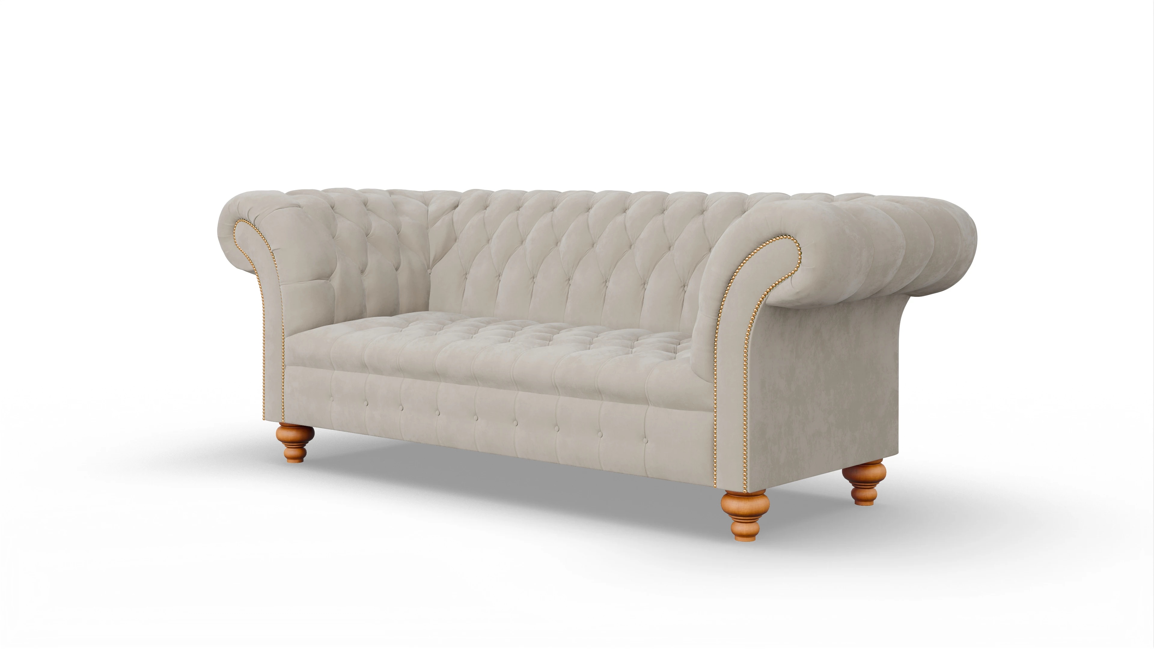 Ansicht des Produktes Mayfair 3-Sitzer in Samt beige