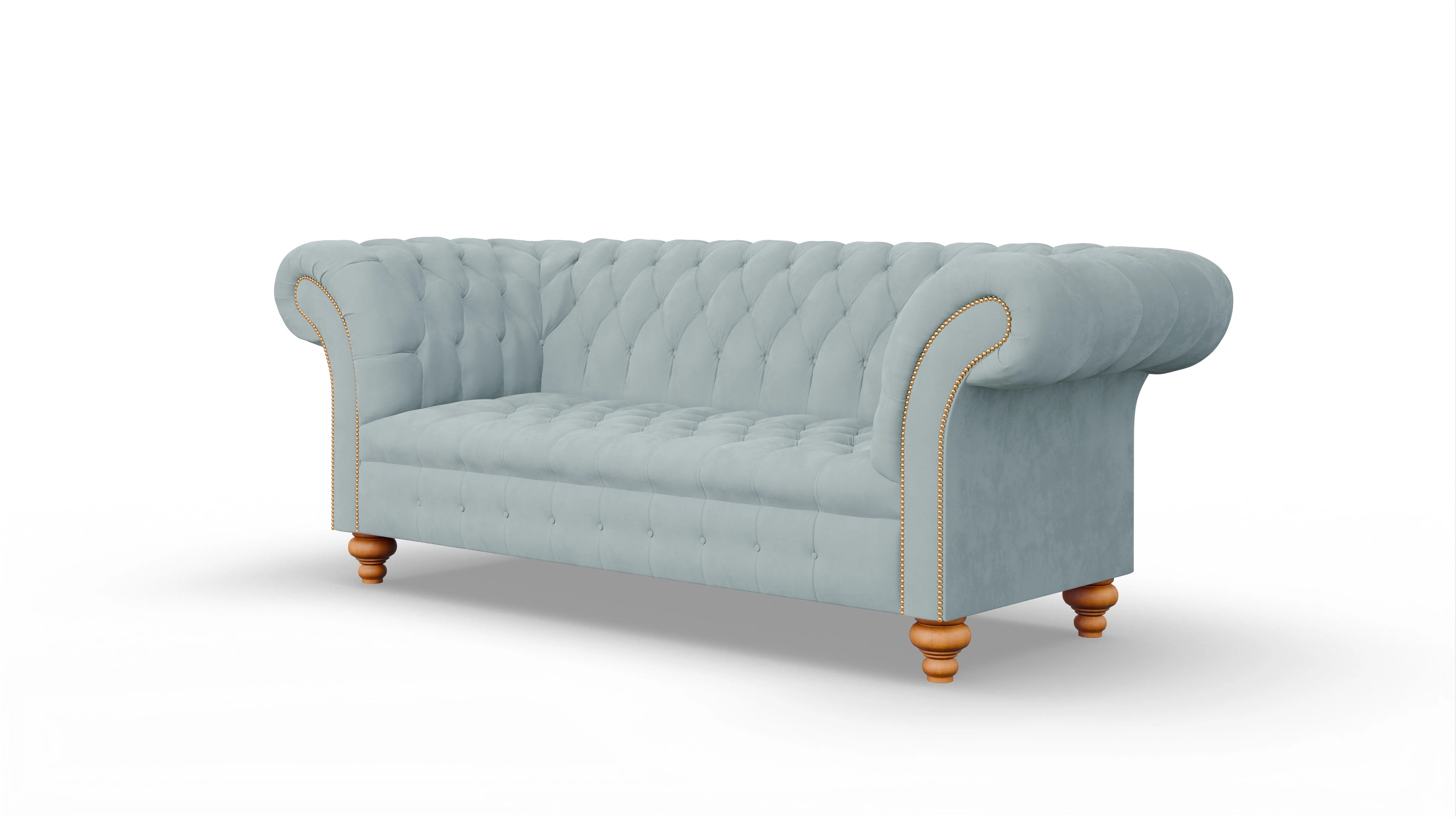 Ansicht des Produktes Mayfair 3-Sitzer in Samt blau