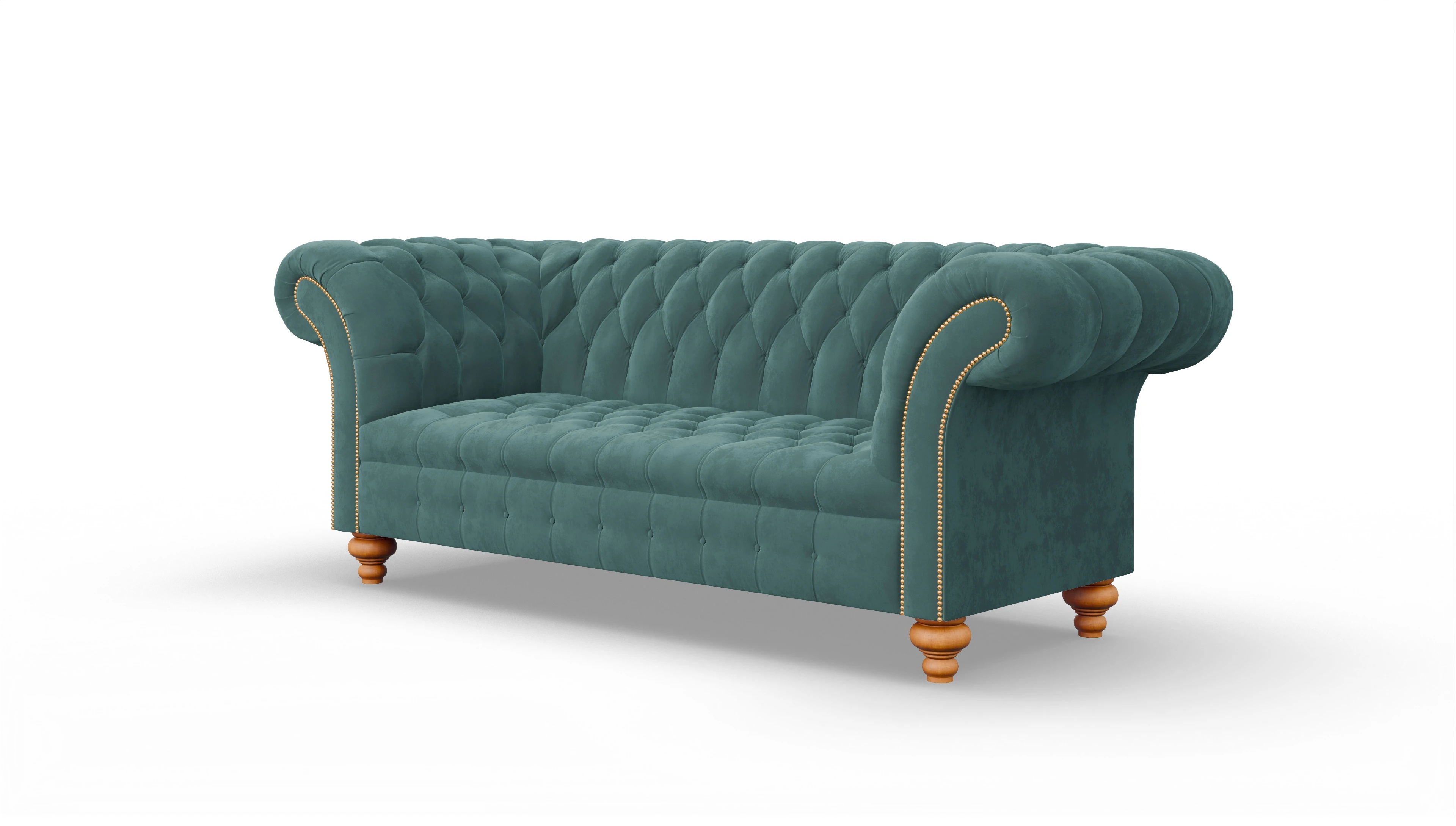 Ansicht des Produktes Mayfair 3-Sitzer in Samt blau