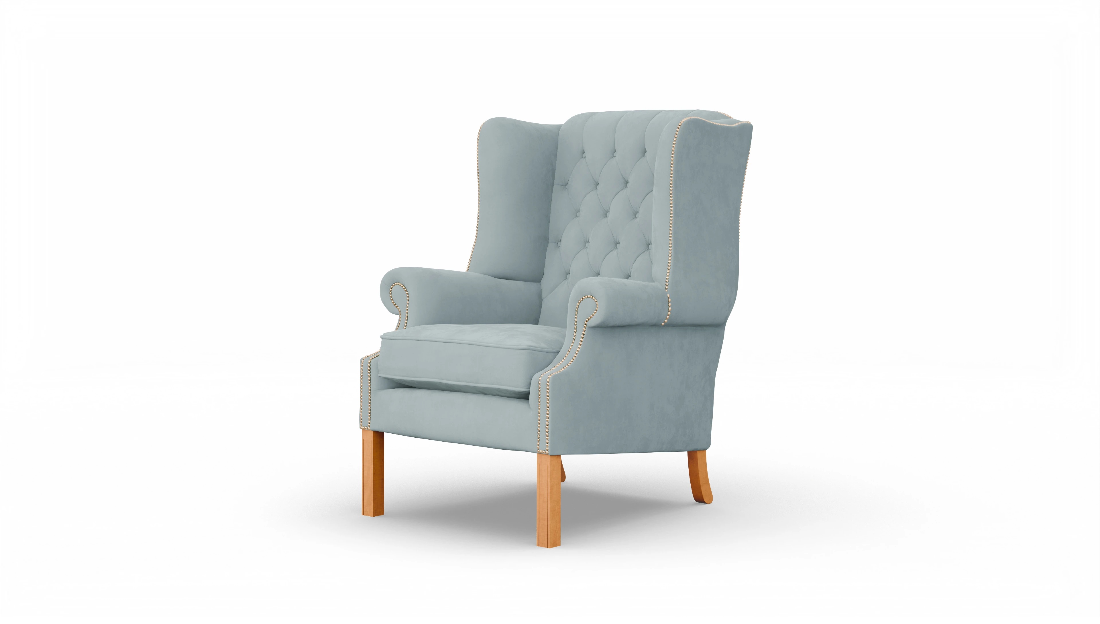 Ansicht des Produktes Francisco Sessel in Samt blau