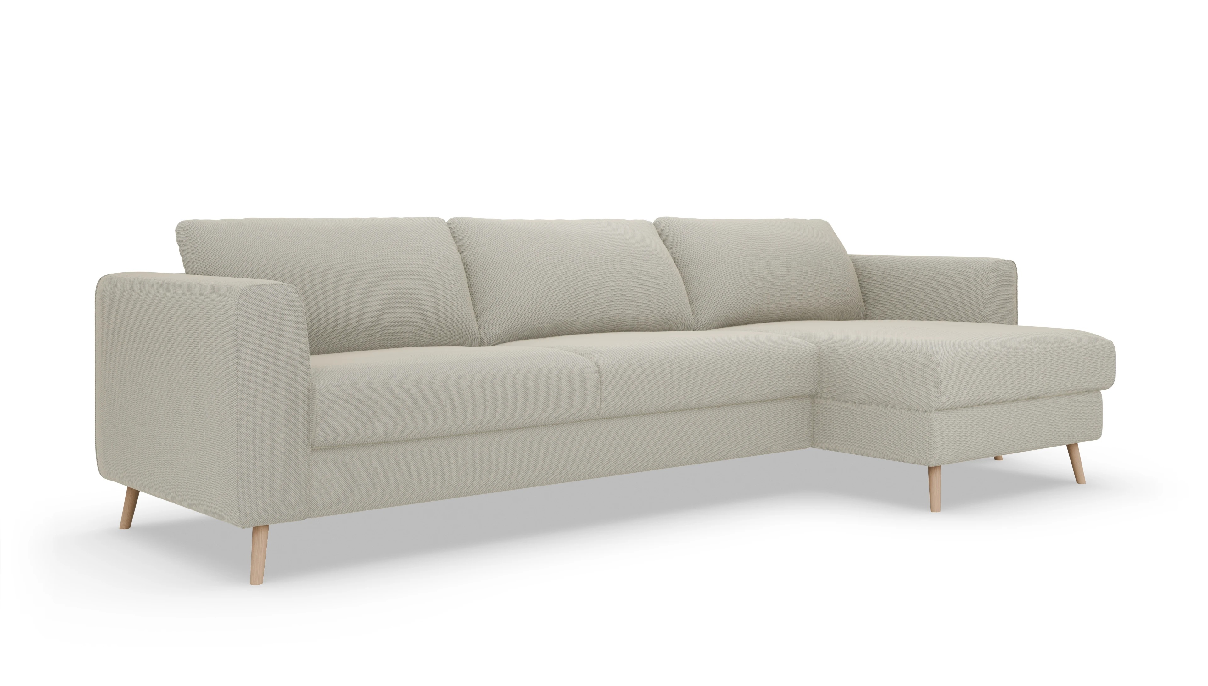 Ansicht des Produktes Torpa Sofa mit Rec rechts in Stoff weiß