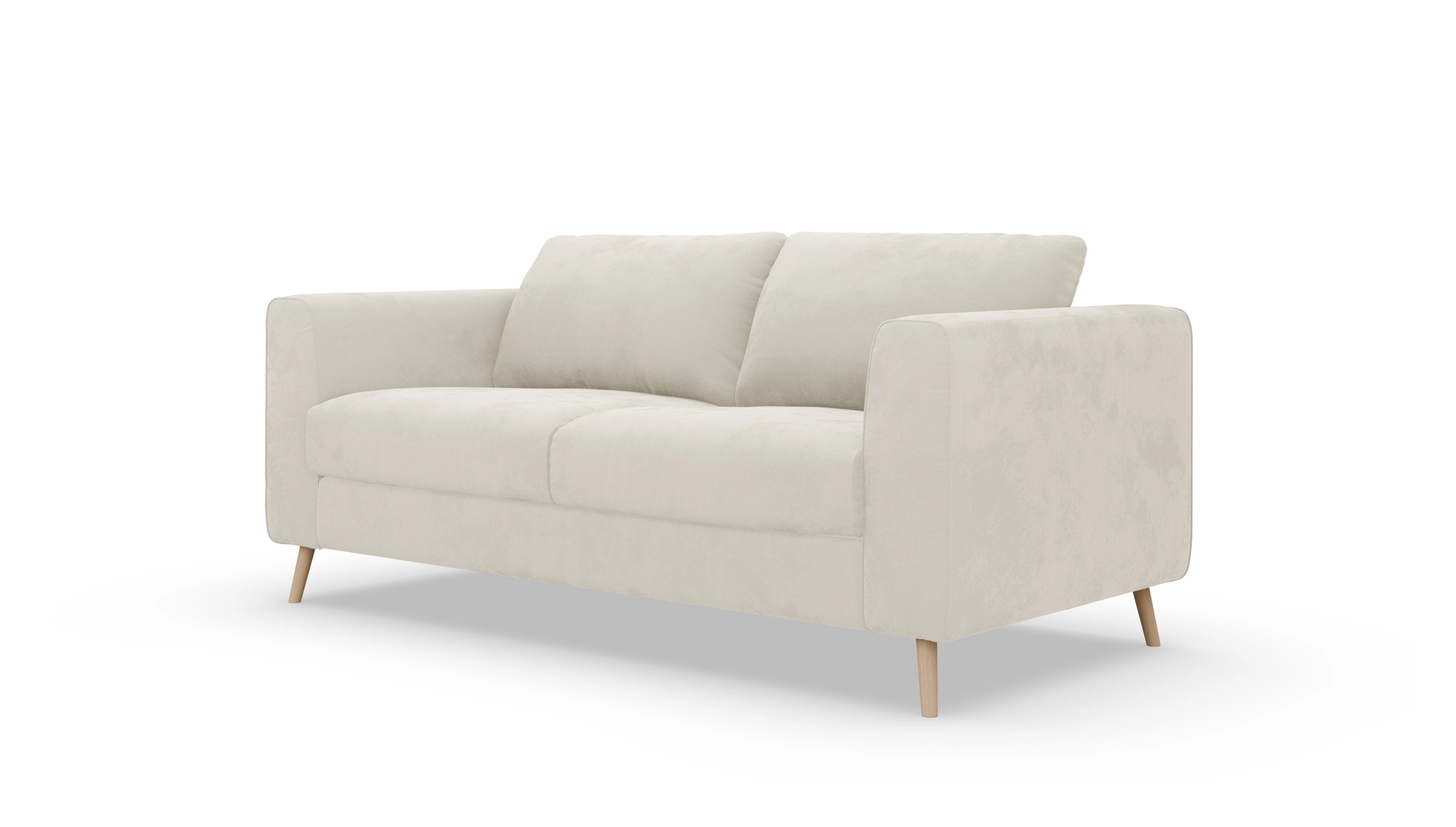 Schlafsofa Torpa Ansicht des Produktes Torpa 3-Sitzer in Cord weiß