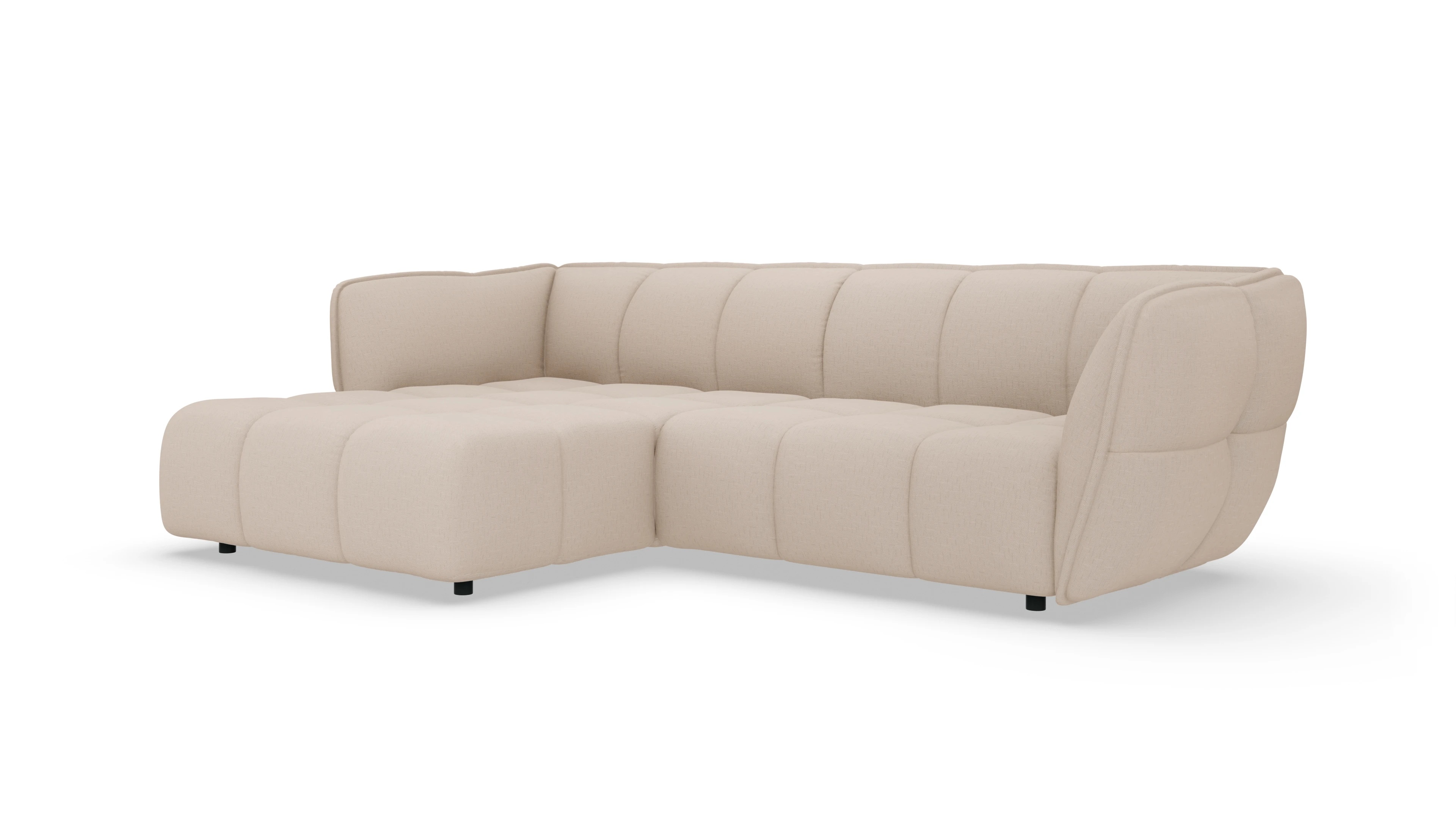 Stoffsofa Klyne Ansicht des Produktes Klyne Sofa mit Rec links in Stoff