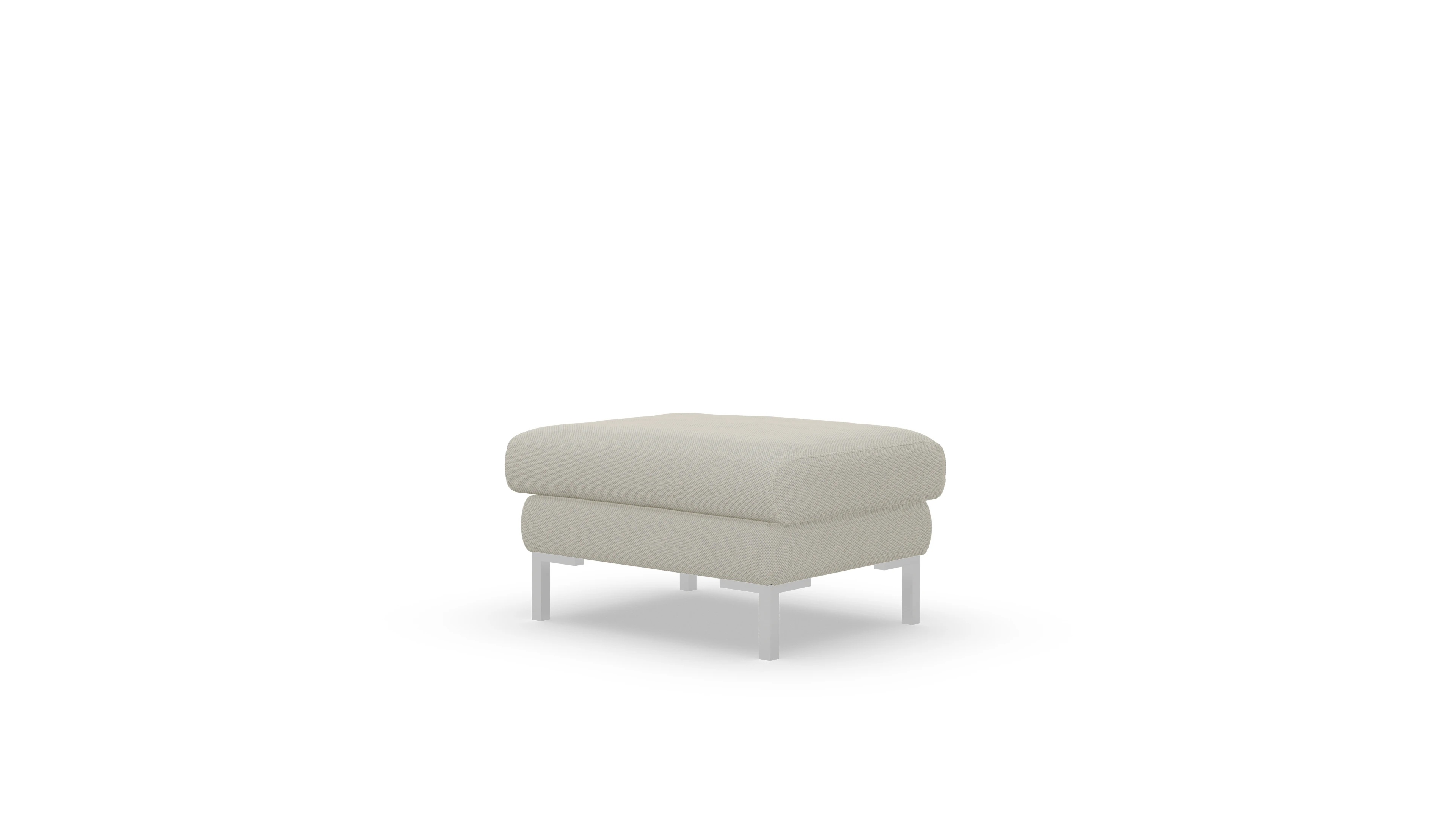 Jacobsen Stoffhocker Ansicht des Produktes Jacobsen Hocker in Stoff weiß