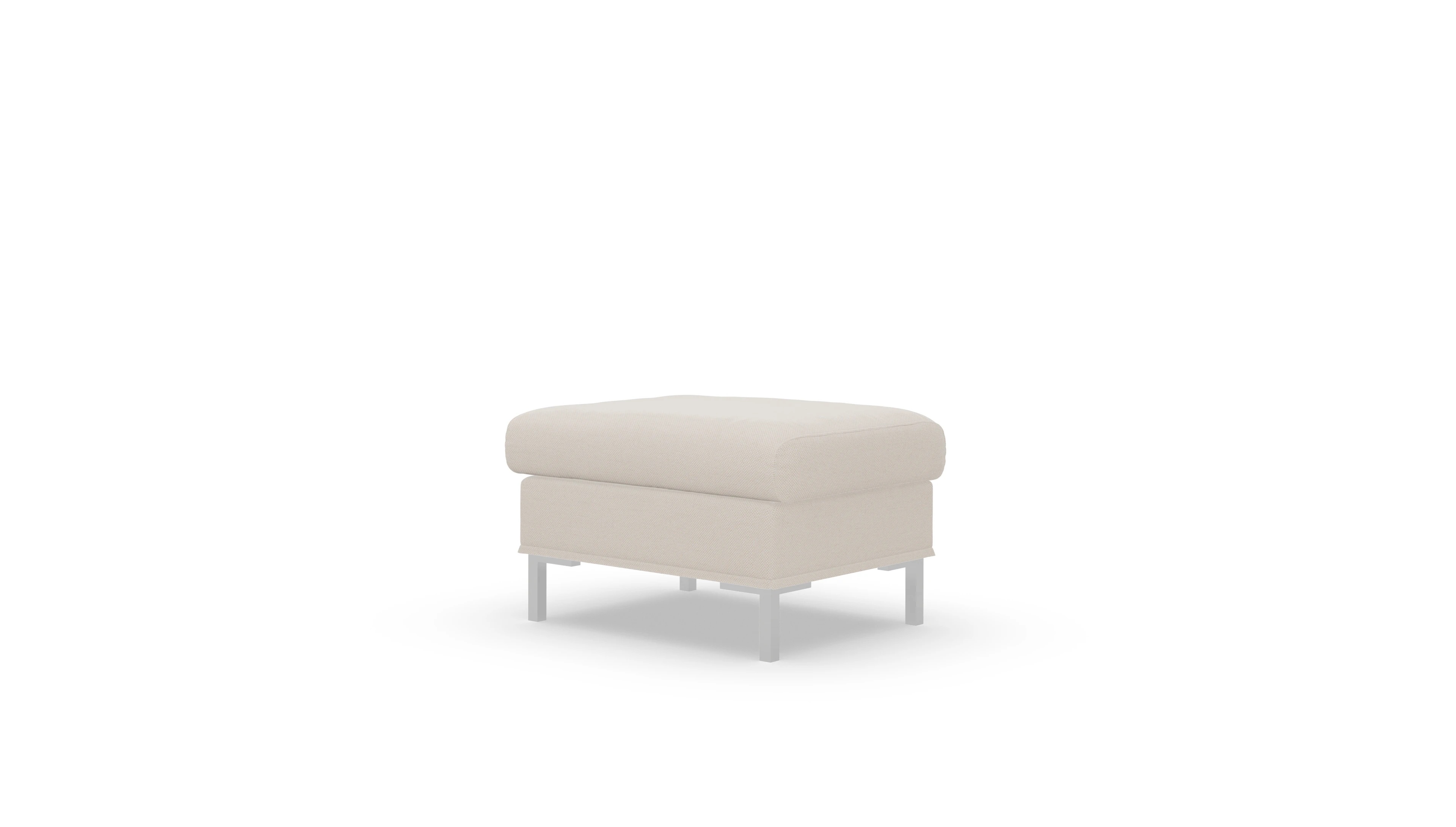 Jacobsen Hussen-Hocker Ansicht des Produktes Jacobsen Hocker in Stoff weiß