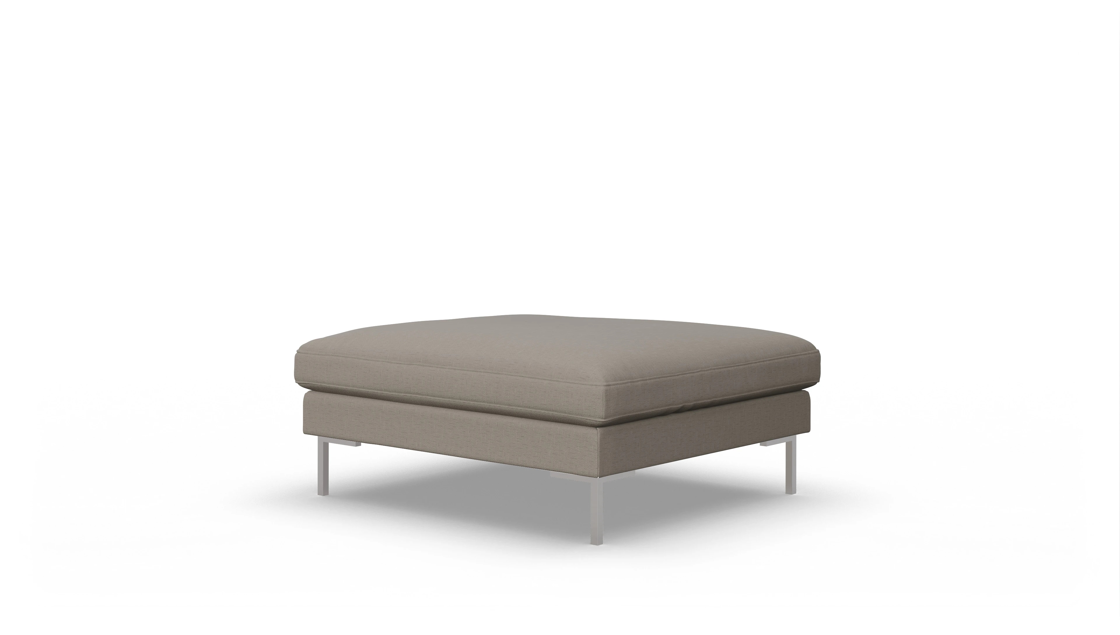 Ansicht des Produktes Larsen Hocker in Stoff beige