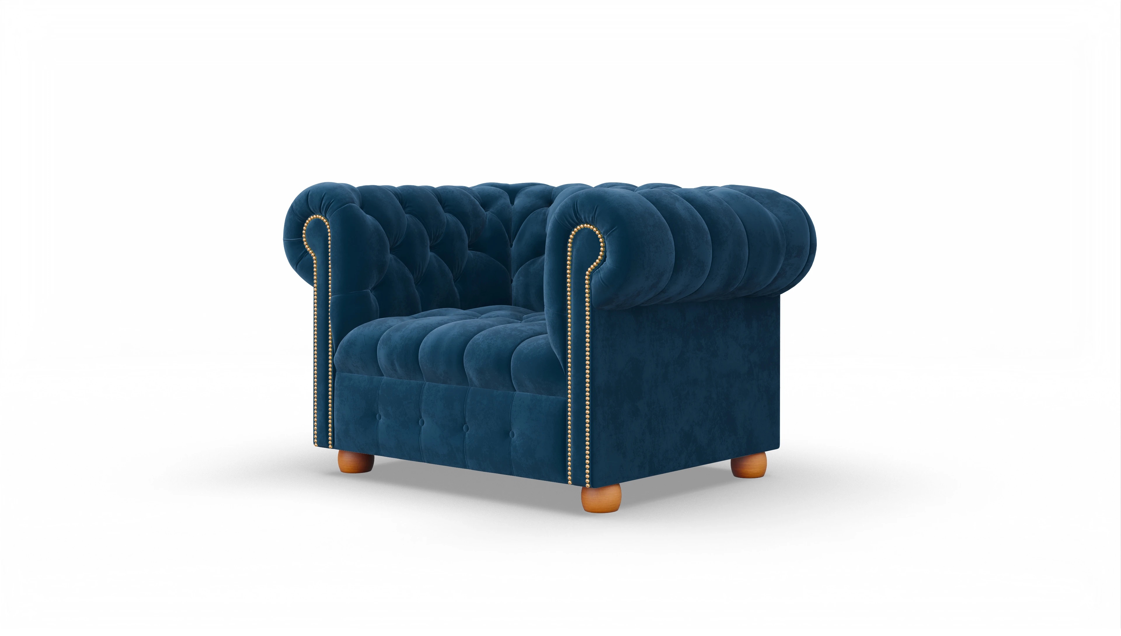 Ansicht des Produktes Bingley in Samt blau