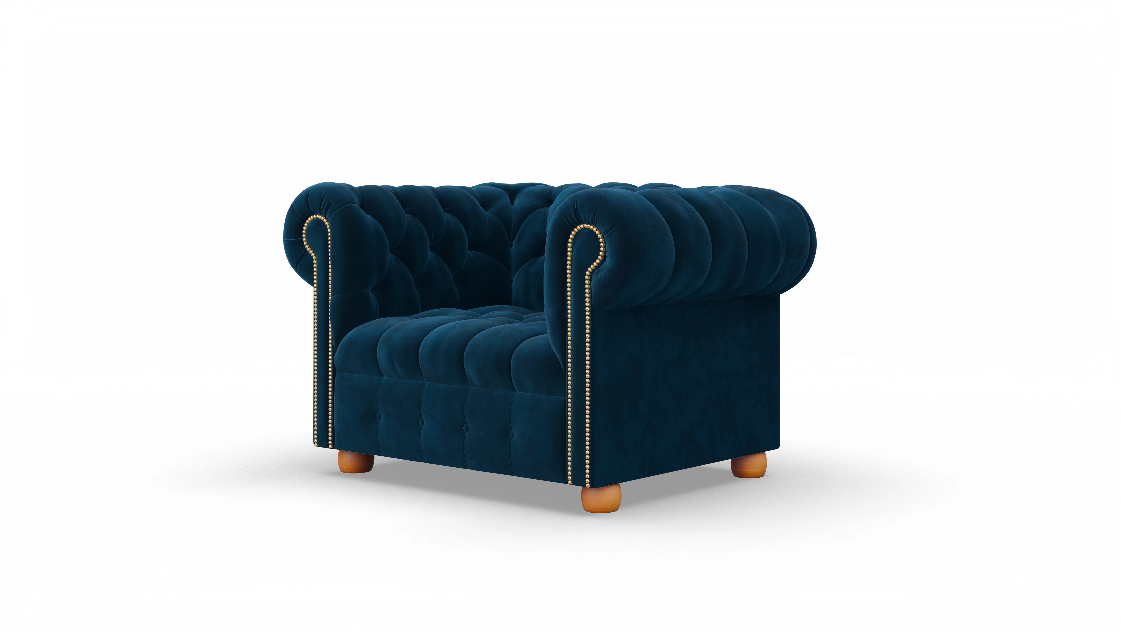 Ansicht des Produktes Bingley in Samt blau