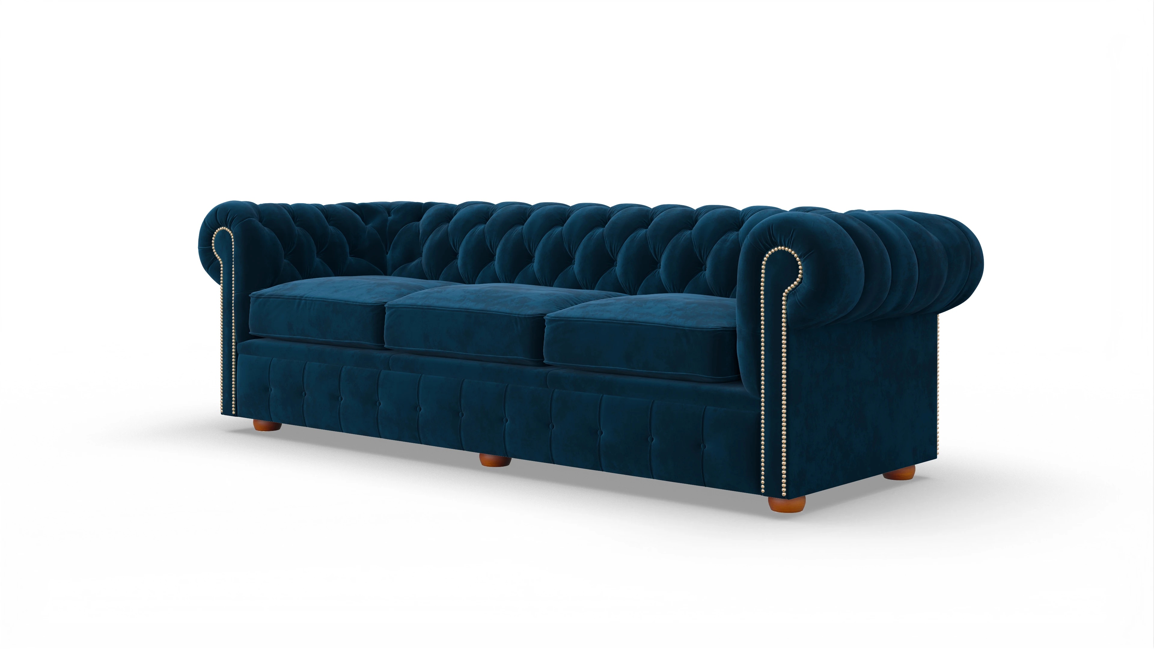 Ansicht des Produktes Brighton 4-Sitzer in Samt blau