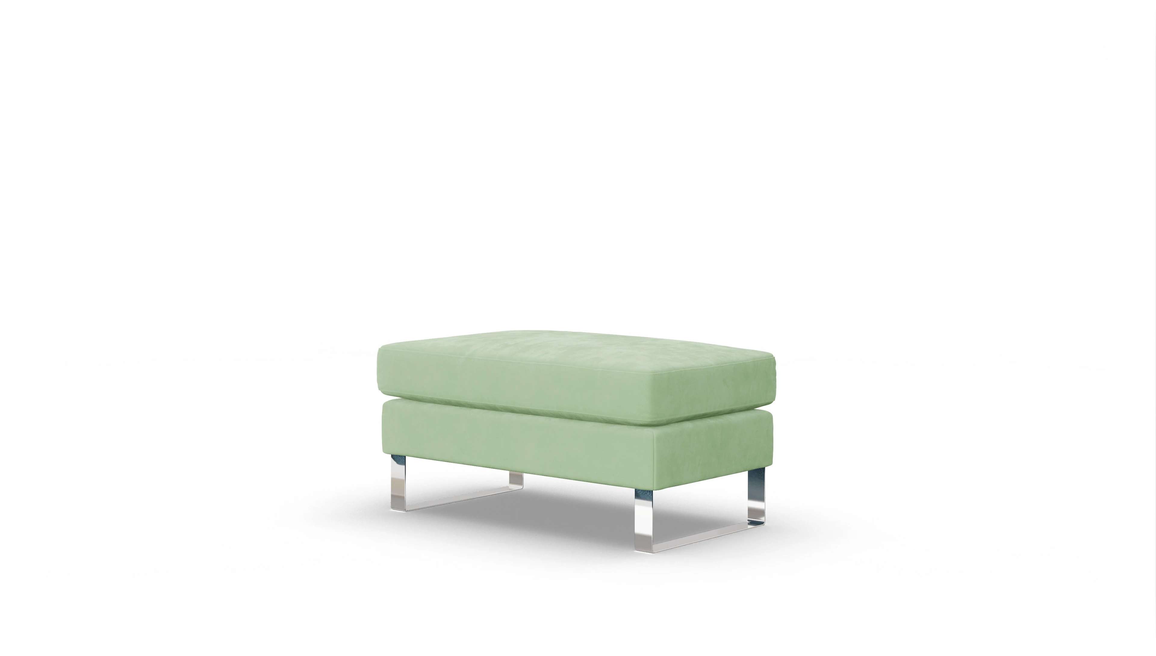 Ansicht des Produktes Cespon Hocker in Samt grün