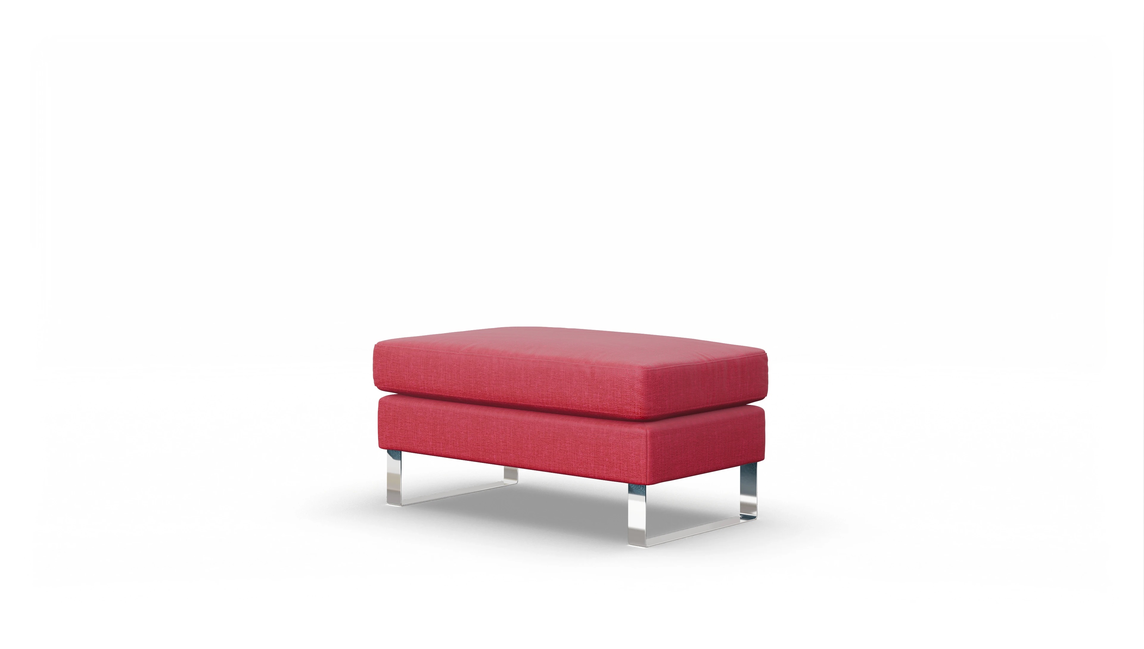 Ansicht des Produktes Cespon Hocker in Stoff rot