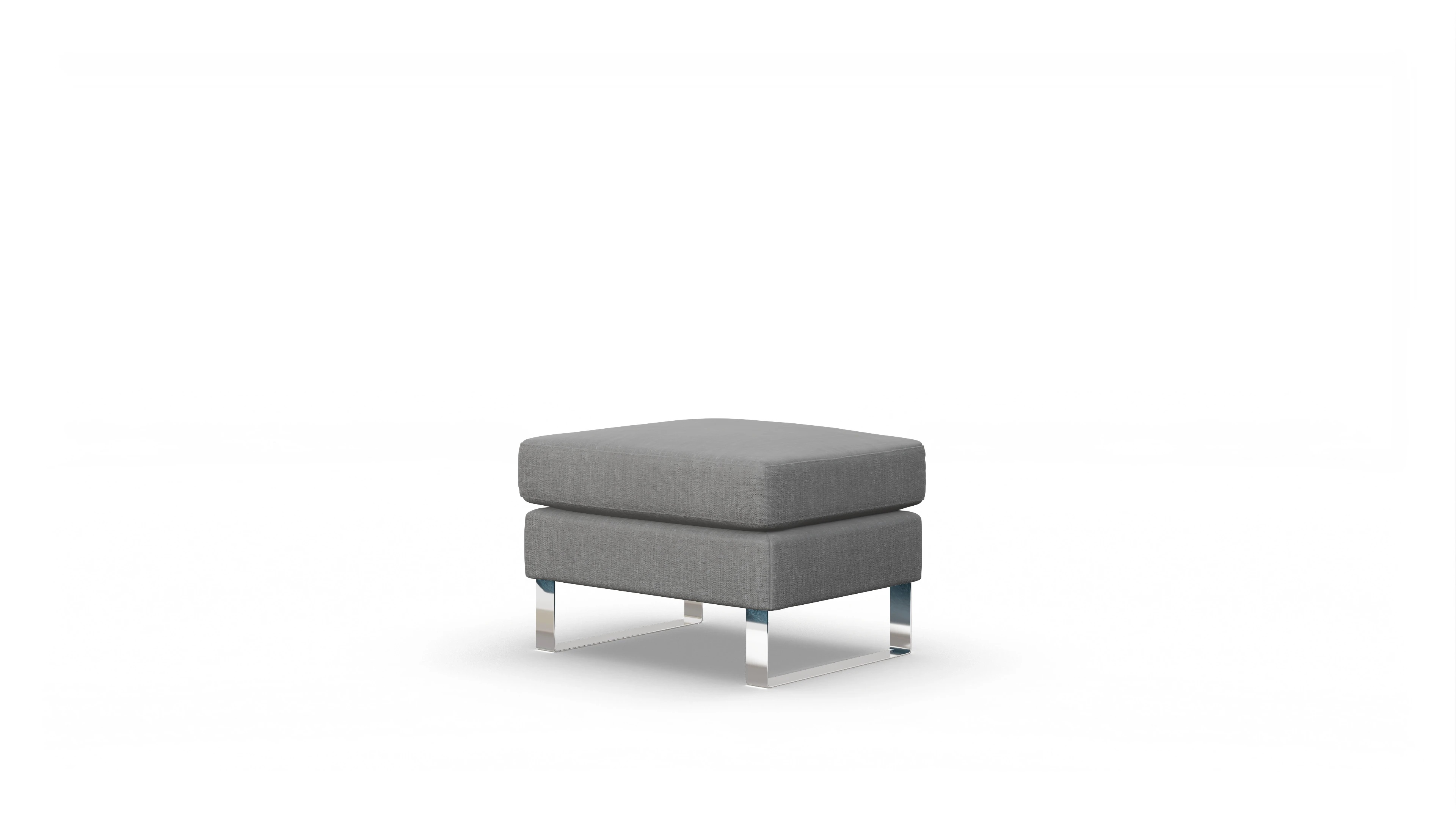 Cespon Stoffhocker Ansicht des Produktes Cespon Hocker in Stoff grau