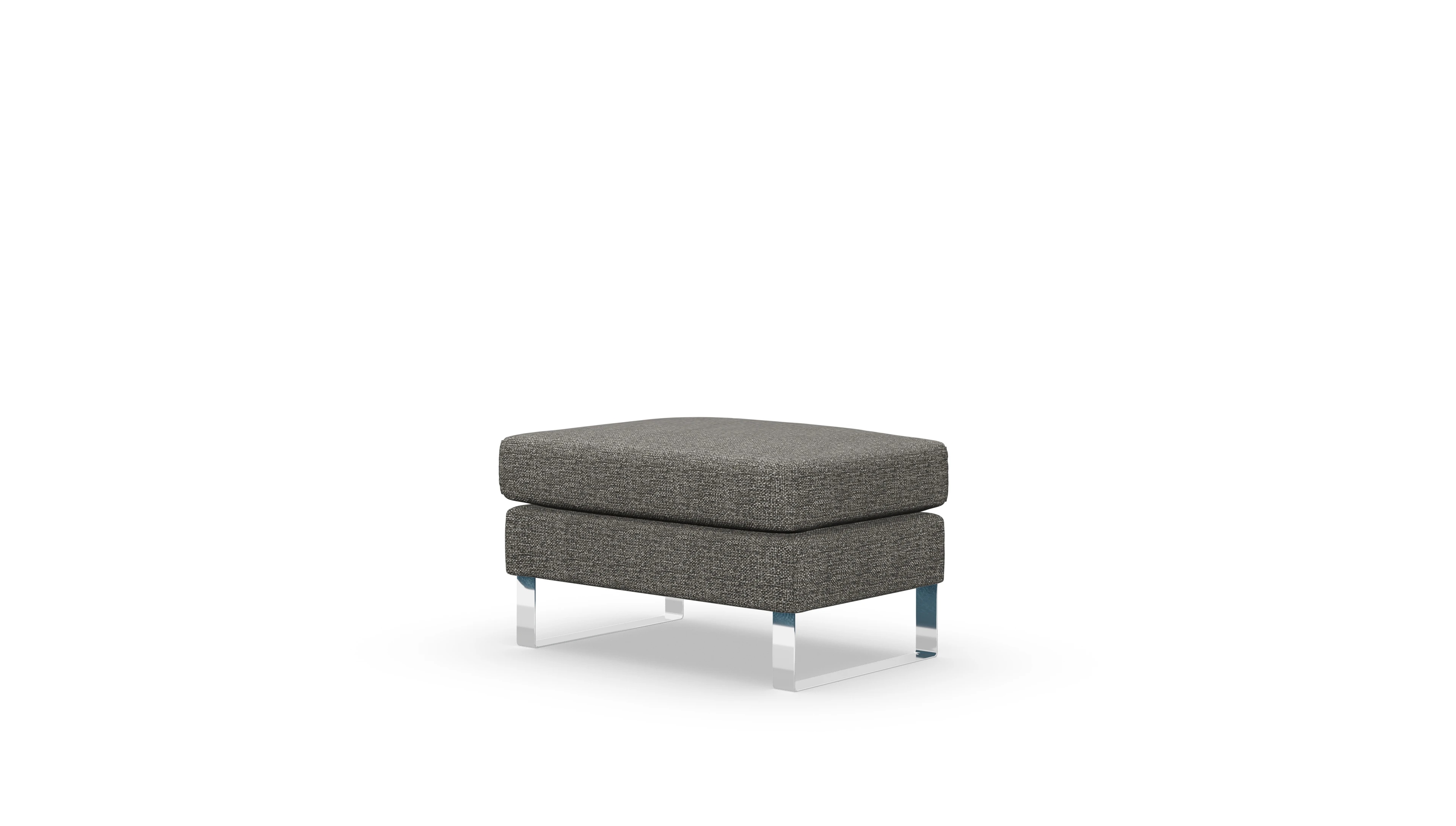 Cespon Stoffhocker Ansicht des Produktes Cespon Hocker in Stoff grau