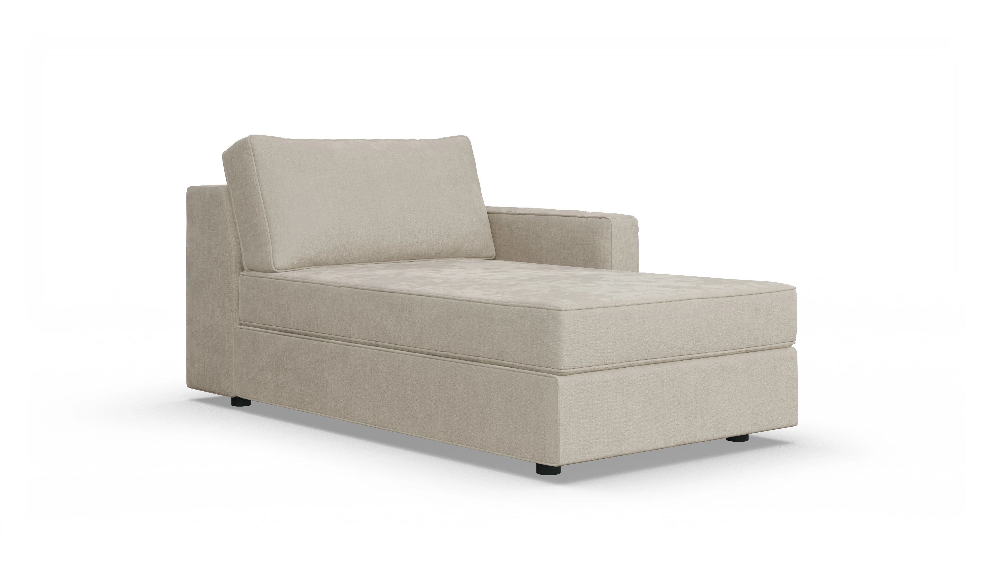 Ansicht des Produktes Ferali freistehende Récamiere rechts in Stoff beige