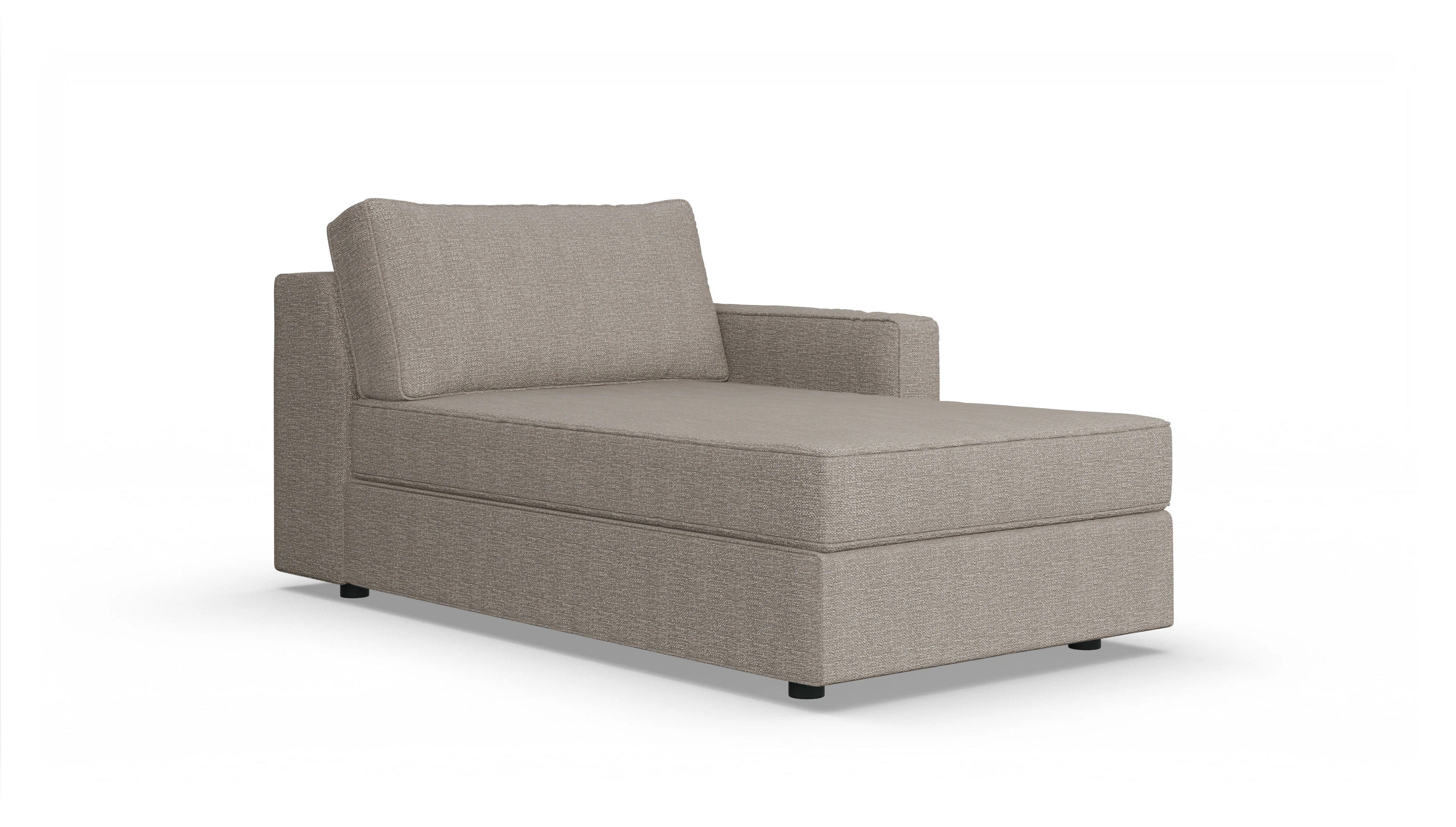 Ansicht des Produktes Ferali freistehende Récamiere rechts in Stoff beige