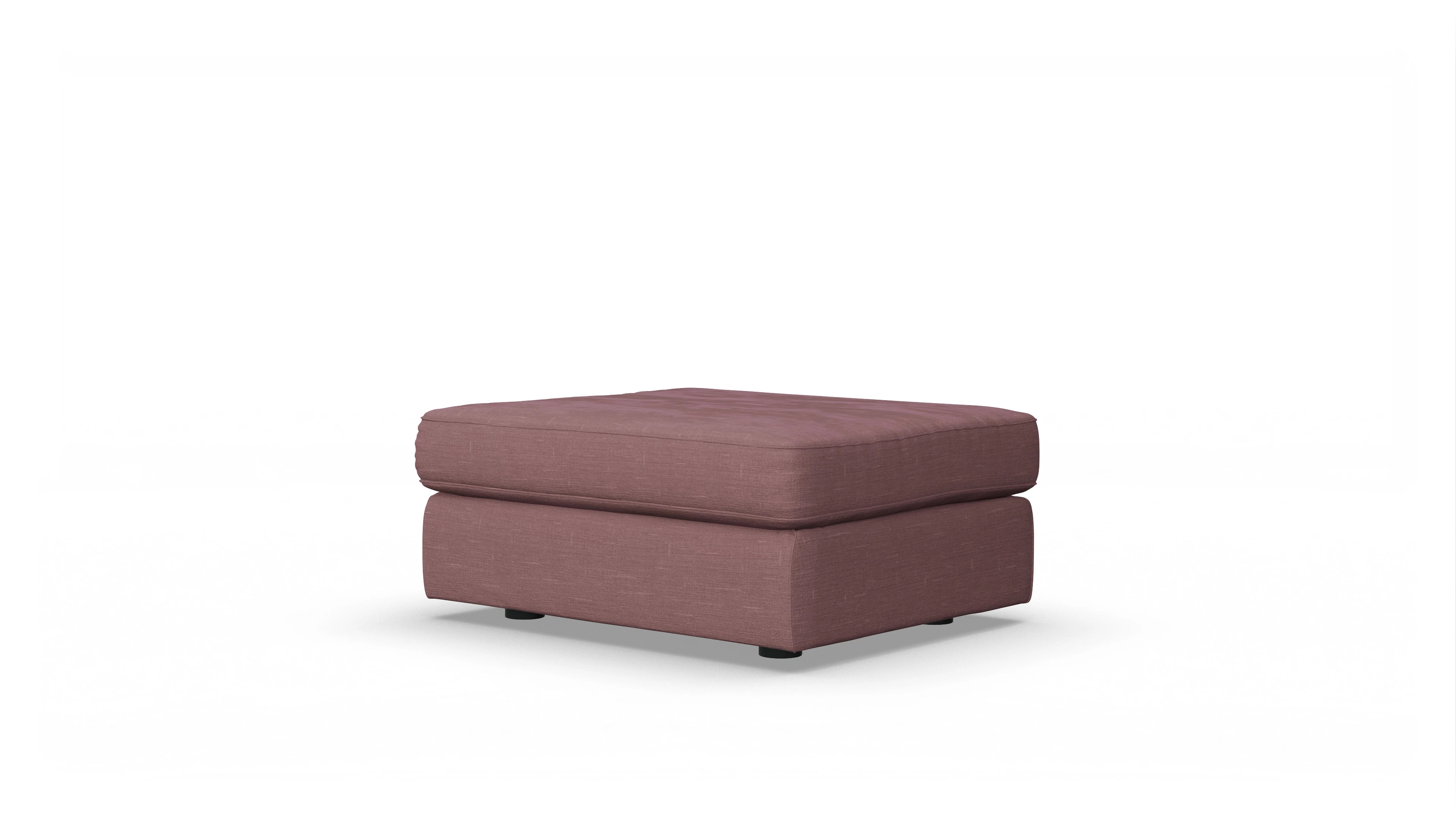 Ansicht des Produktes Sospiri Hocker in Stoff rot