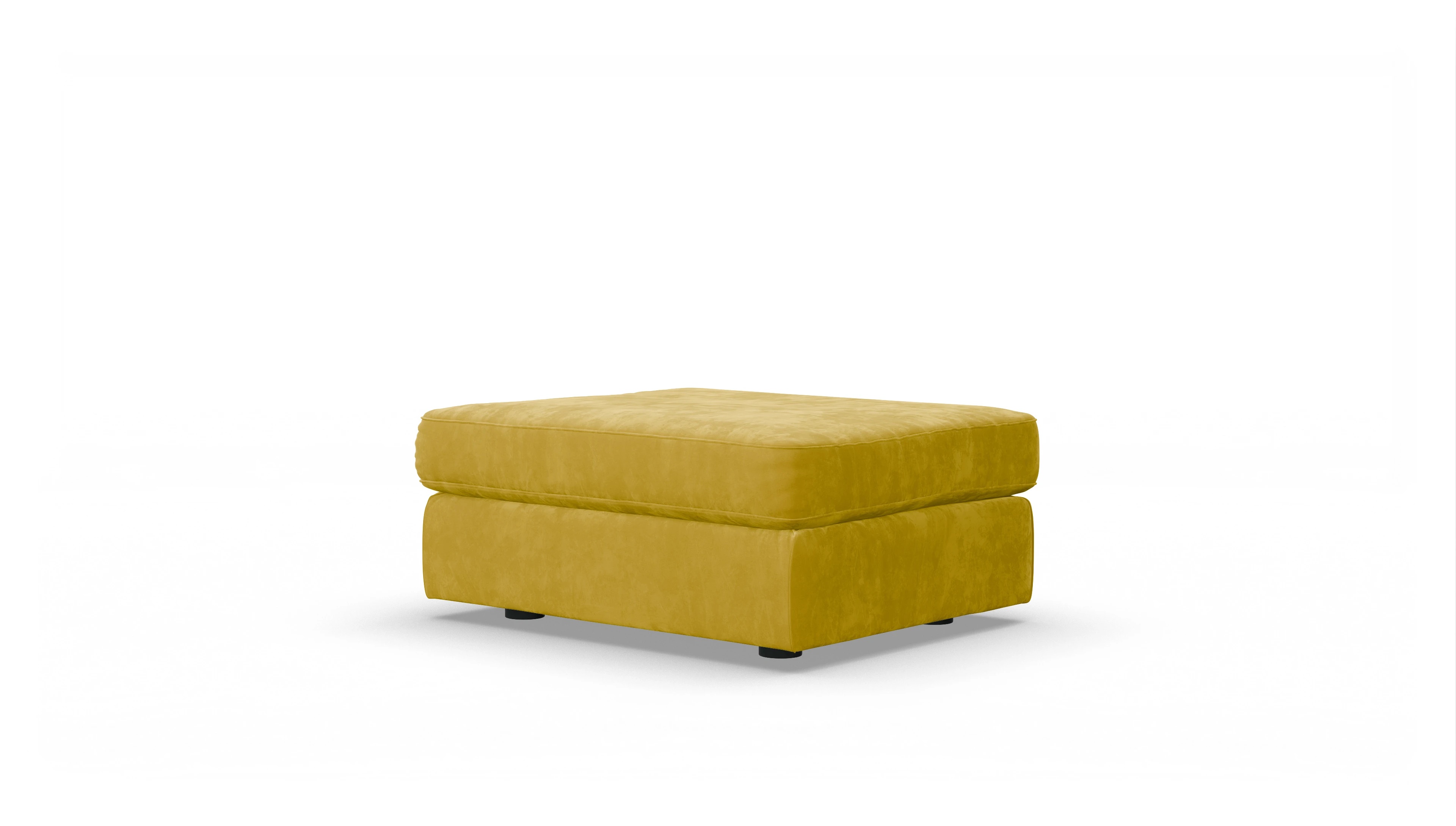 Sospiri Stoff-Hocker Ansicht des Produktes Sospiri Hocker in Samt gelb