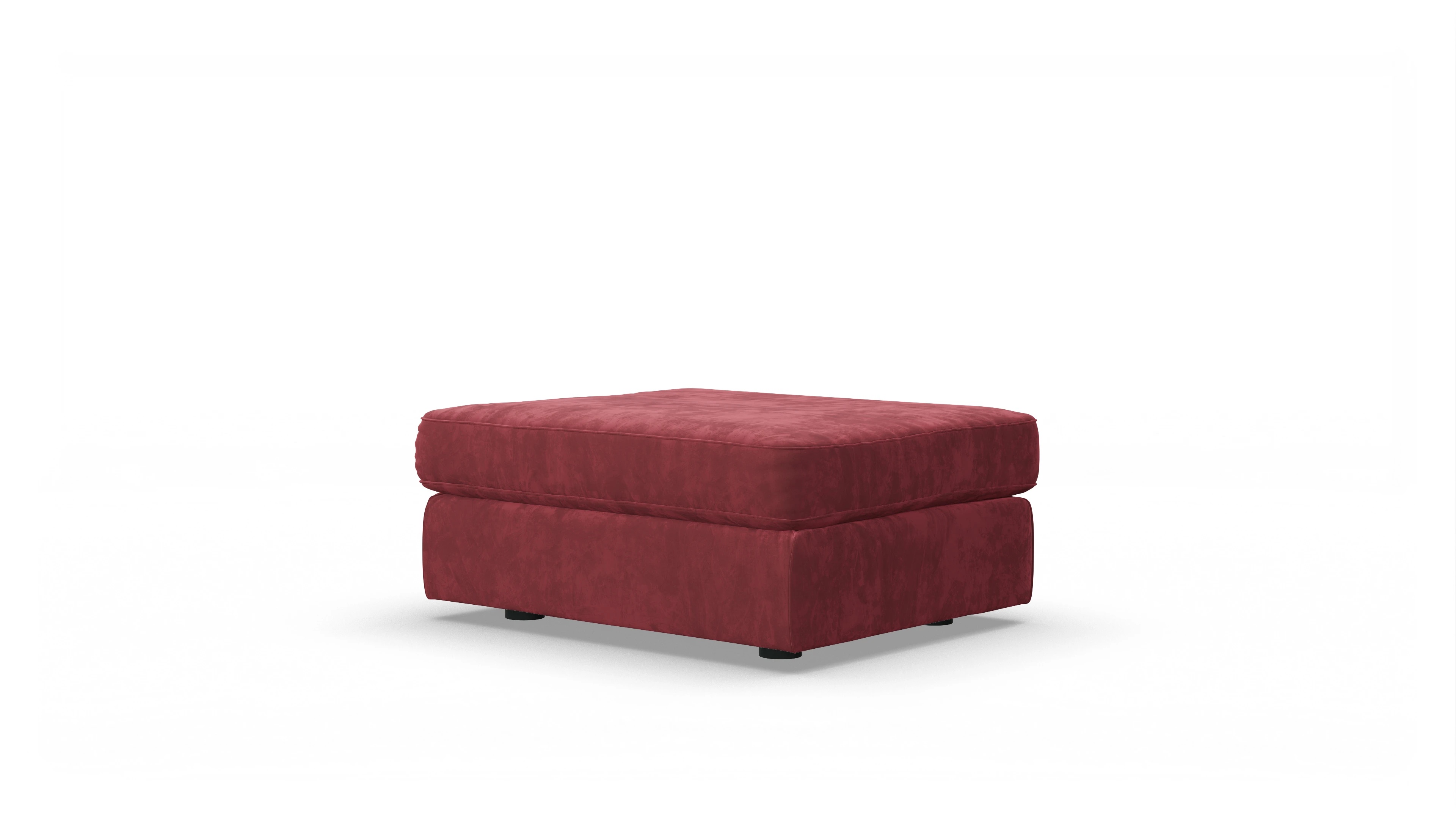 Sospiri Stoff-Hocker Ansicht des Produktes Sospiri Hocker in Samt rot