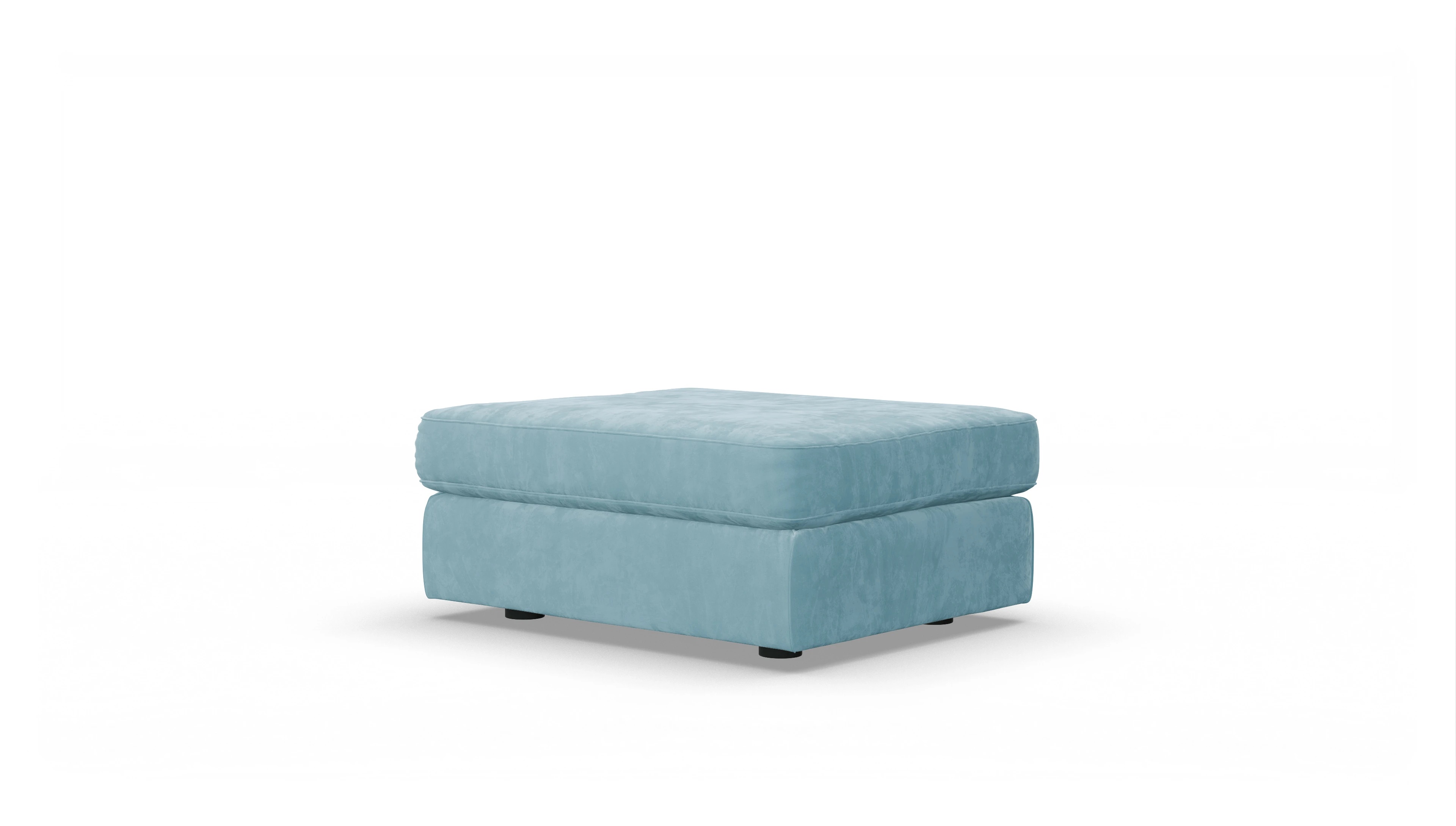 Ansicht des Produktes Sospiri Hocker in Samt blau