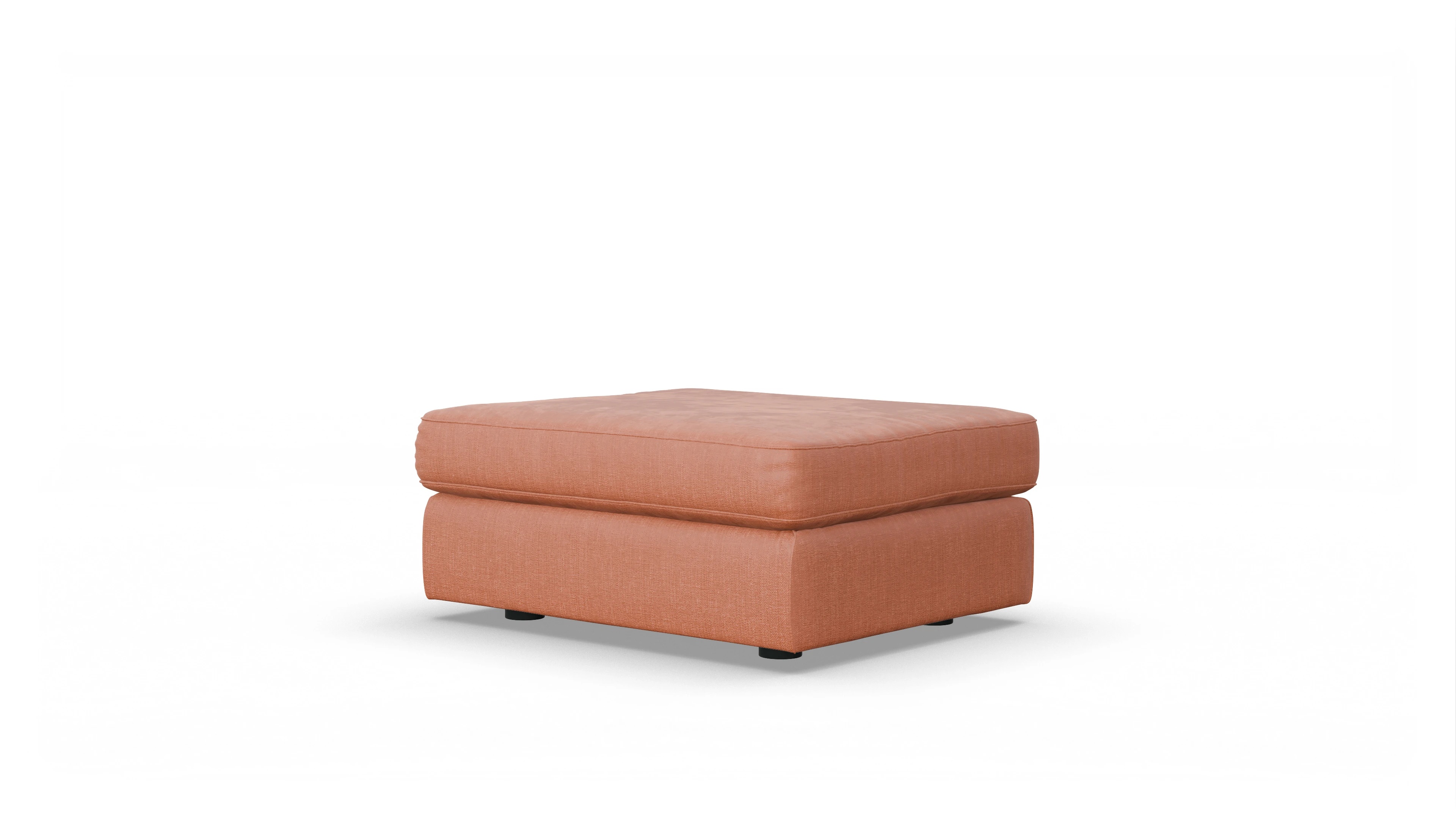 Ansicht des Produktes Sospiri Hocker in Stoff orange